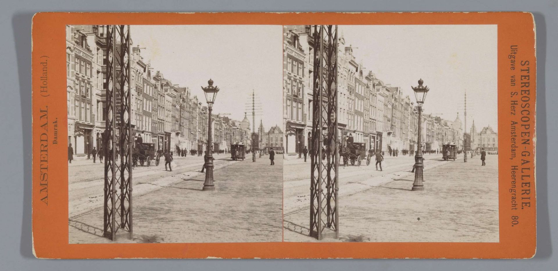Damrak in Amsterdam by Sigmund Löw