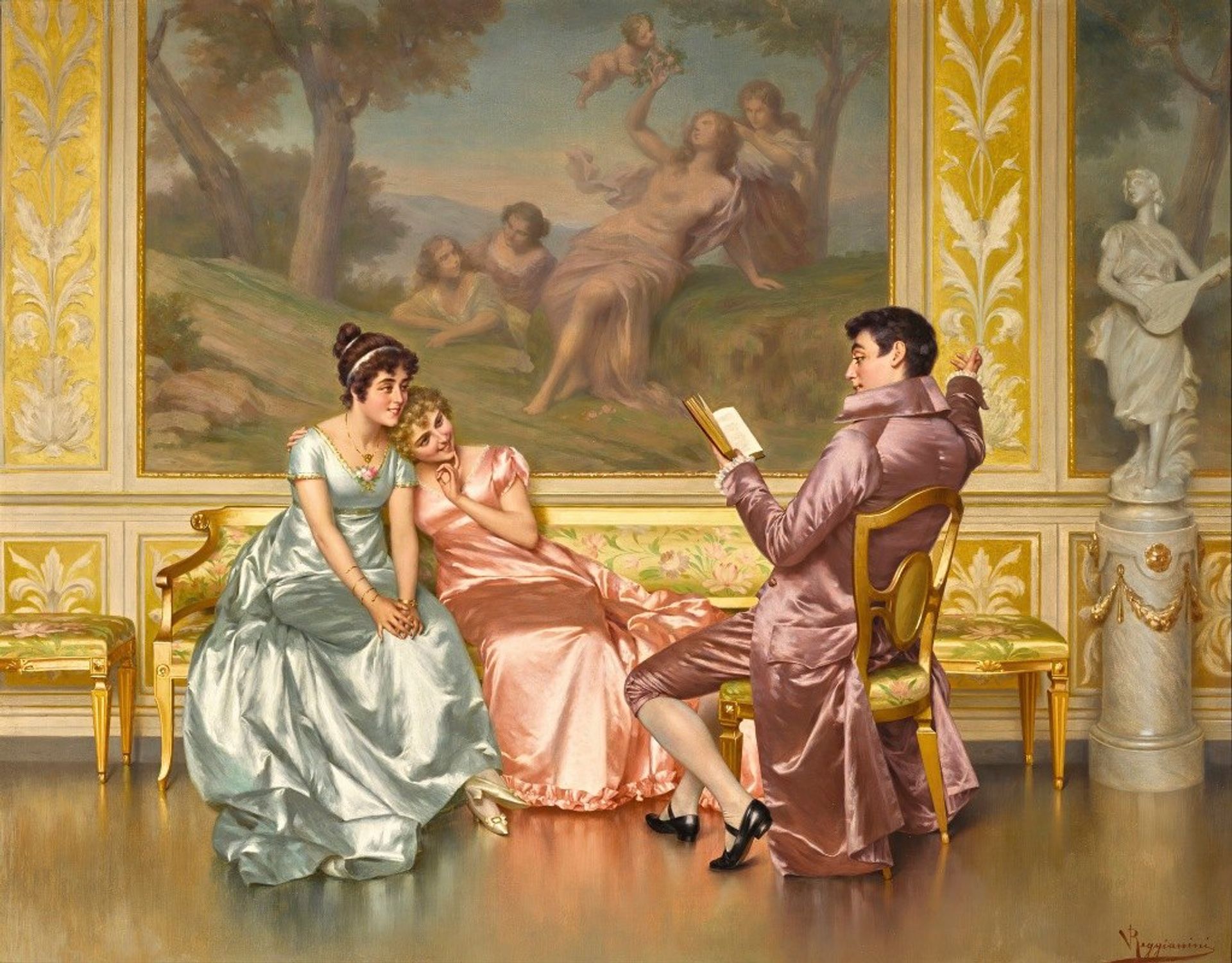 The poetry reading by Vittorio Reggianini