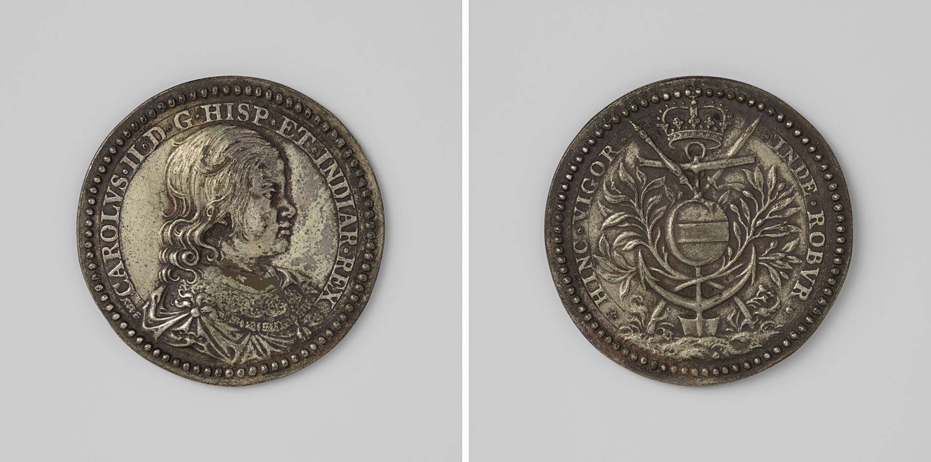 Vrede van Aken, ter ere van Karel II, koning van Spanje by Adriaan Waterloos