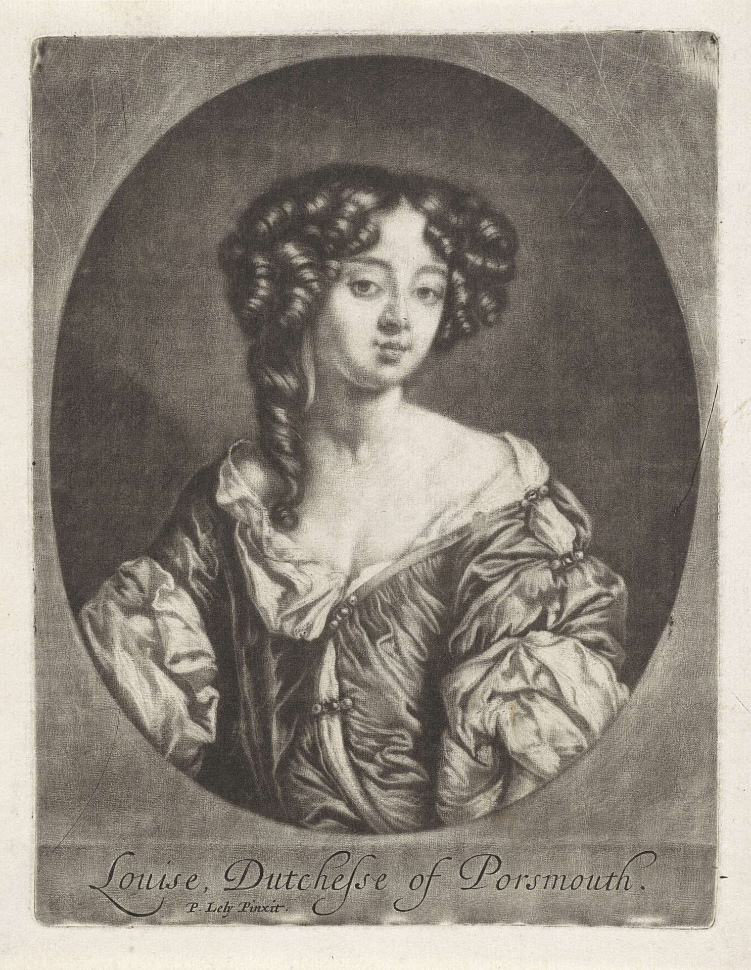 Portret van Louise de Kéroualle hertogin van Portsmouth by Anonymous