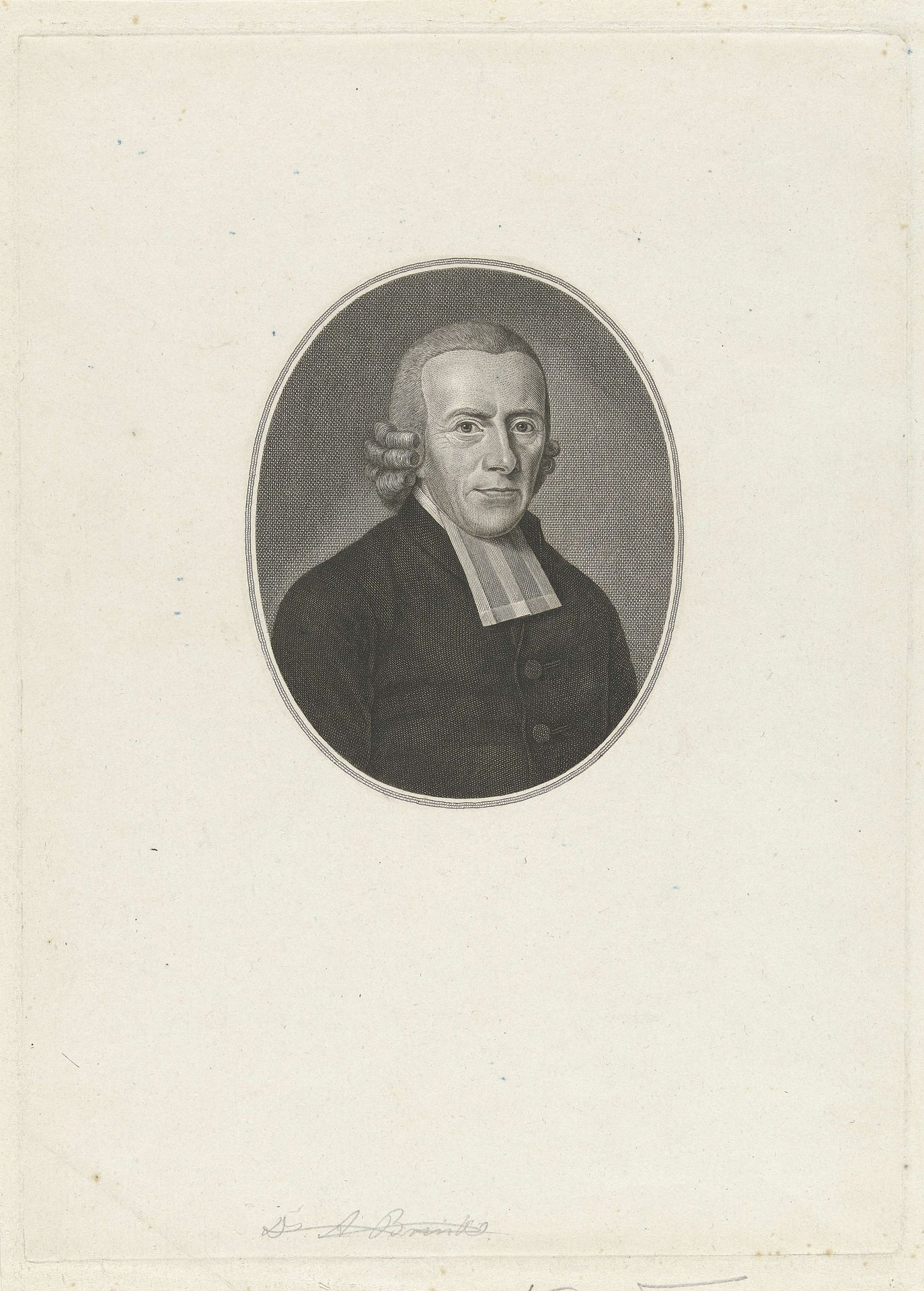 Portret van Johannes Henricus Nieuwold by Walraad Nieuwhoff