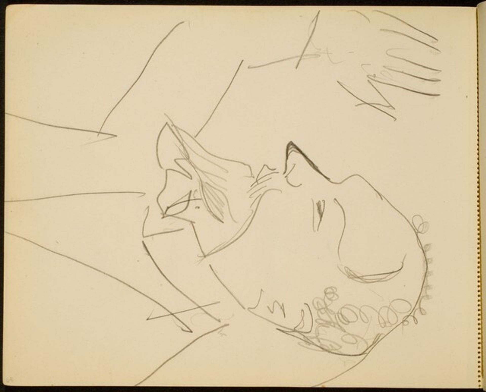 Mann mit erhobenem Arm (Man with a Raised Hand) [p. 68] by Max Beckmann