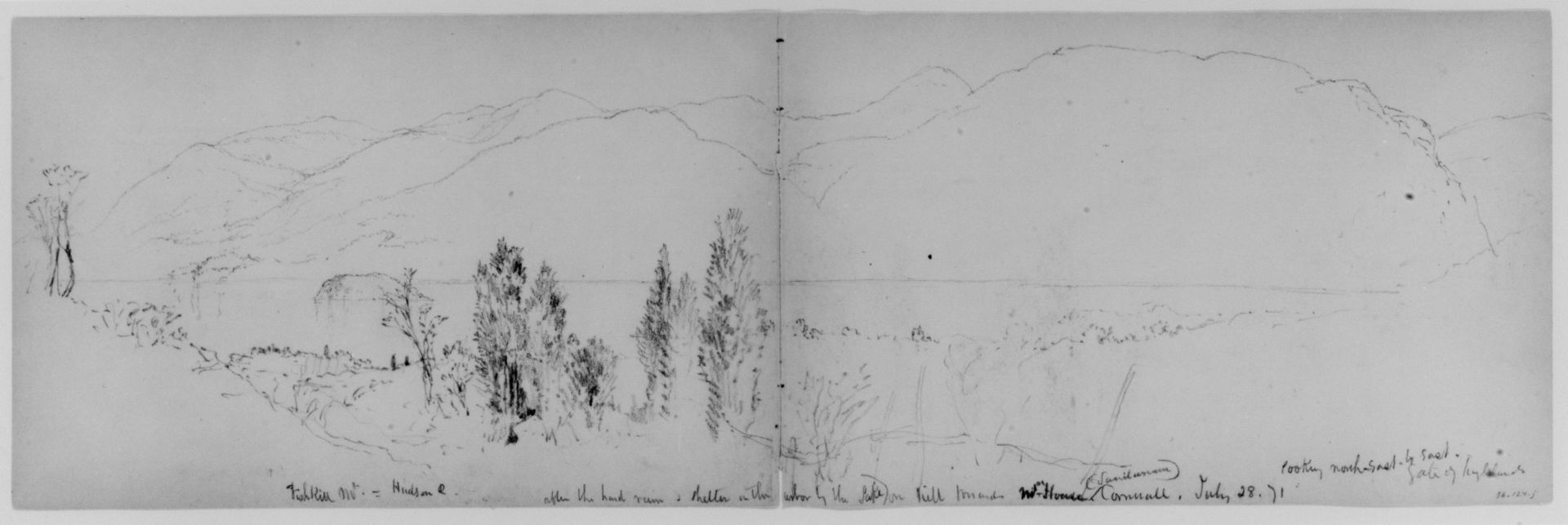 Fishkill Mountain, 1871 (from Sketchbook) by Daniel Huntington