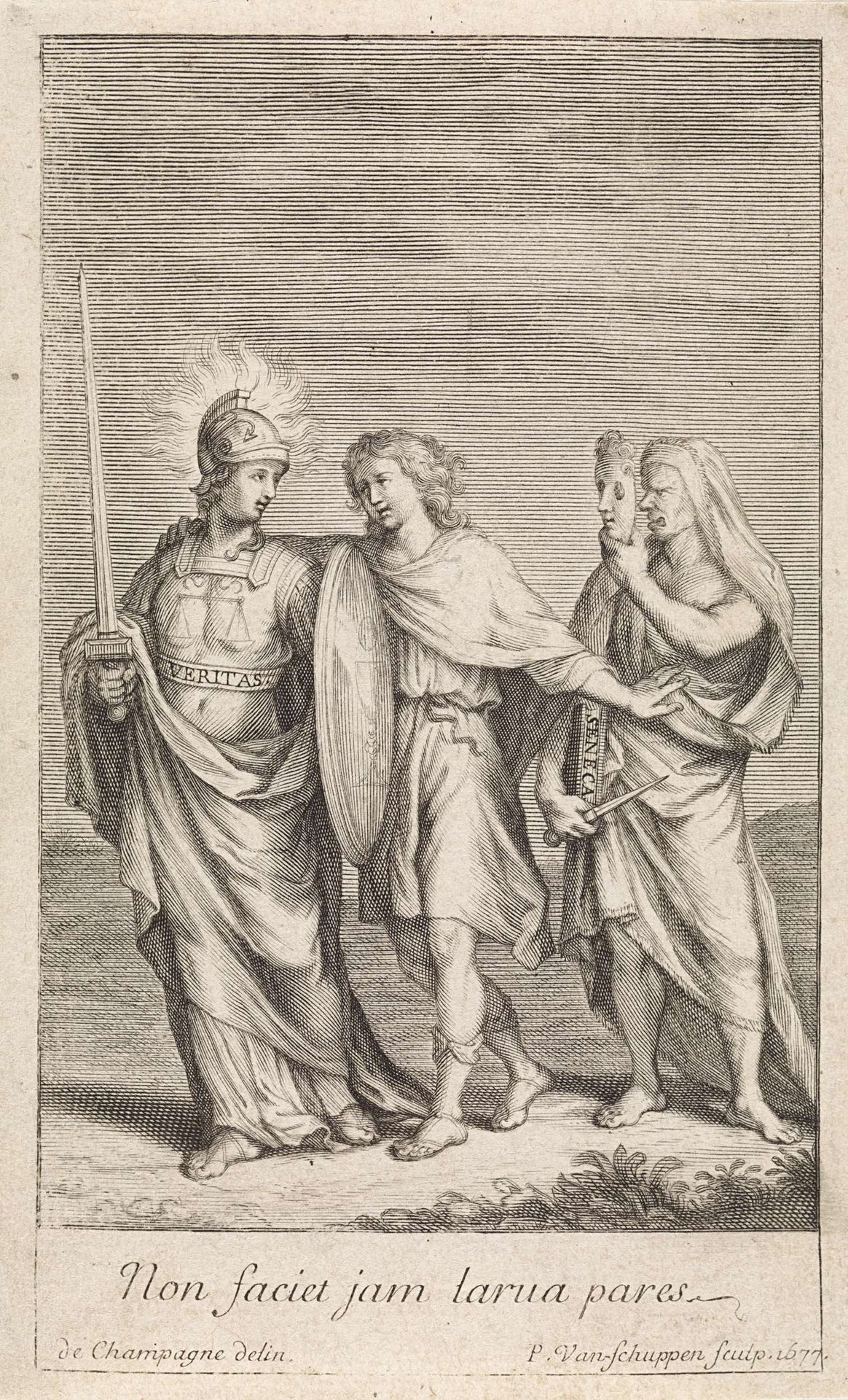 Jongeman tussen Waarheid en Bedrog by Pieter van Schuppen