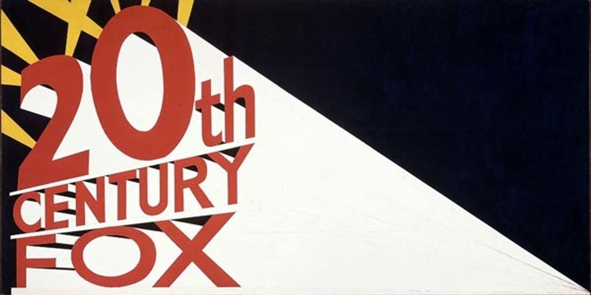 Large Trademark With Eight Spotlights by Edward Ruscha