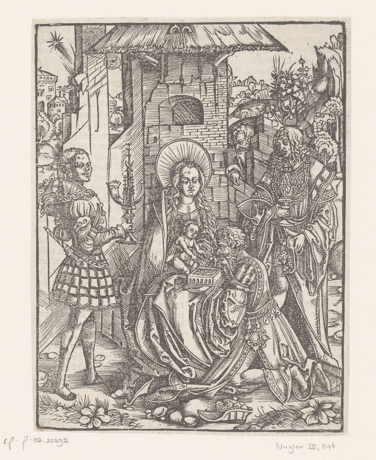 Aanbidding der koningen by Anonymous