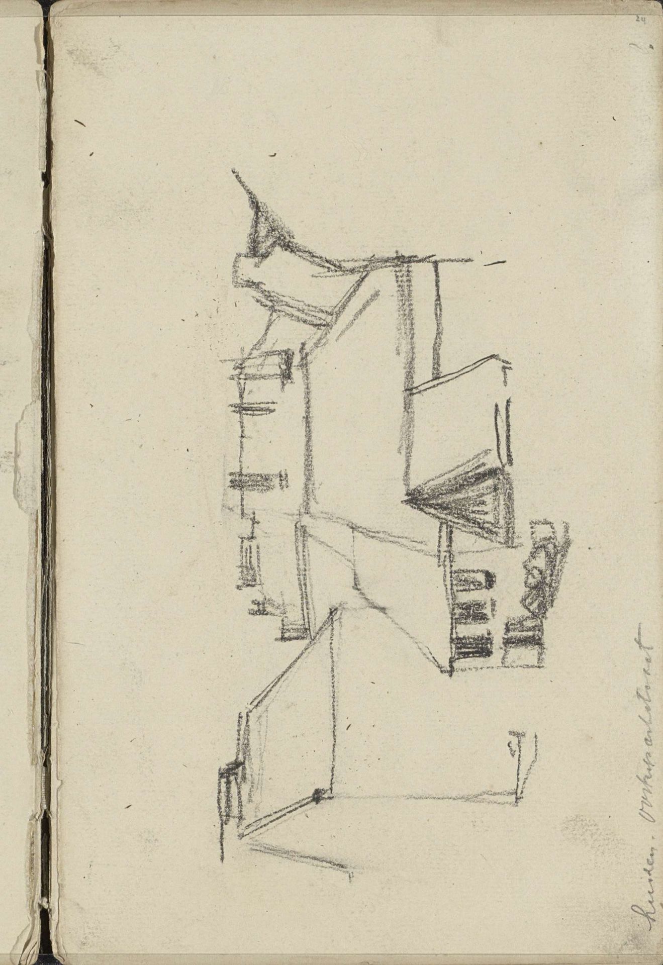 Huizen in de Oosterparkstraat te Amsterdam by George Hendrik Breitner