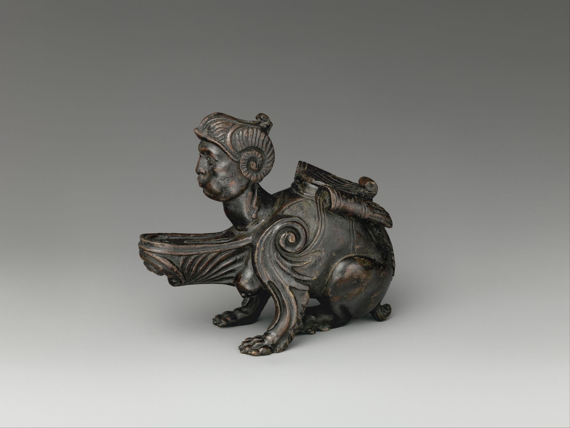Oil Lamp in the Form of a Sphinx by Andrea Briosco, called Riccio