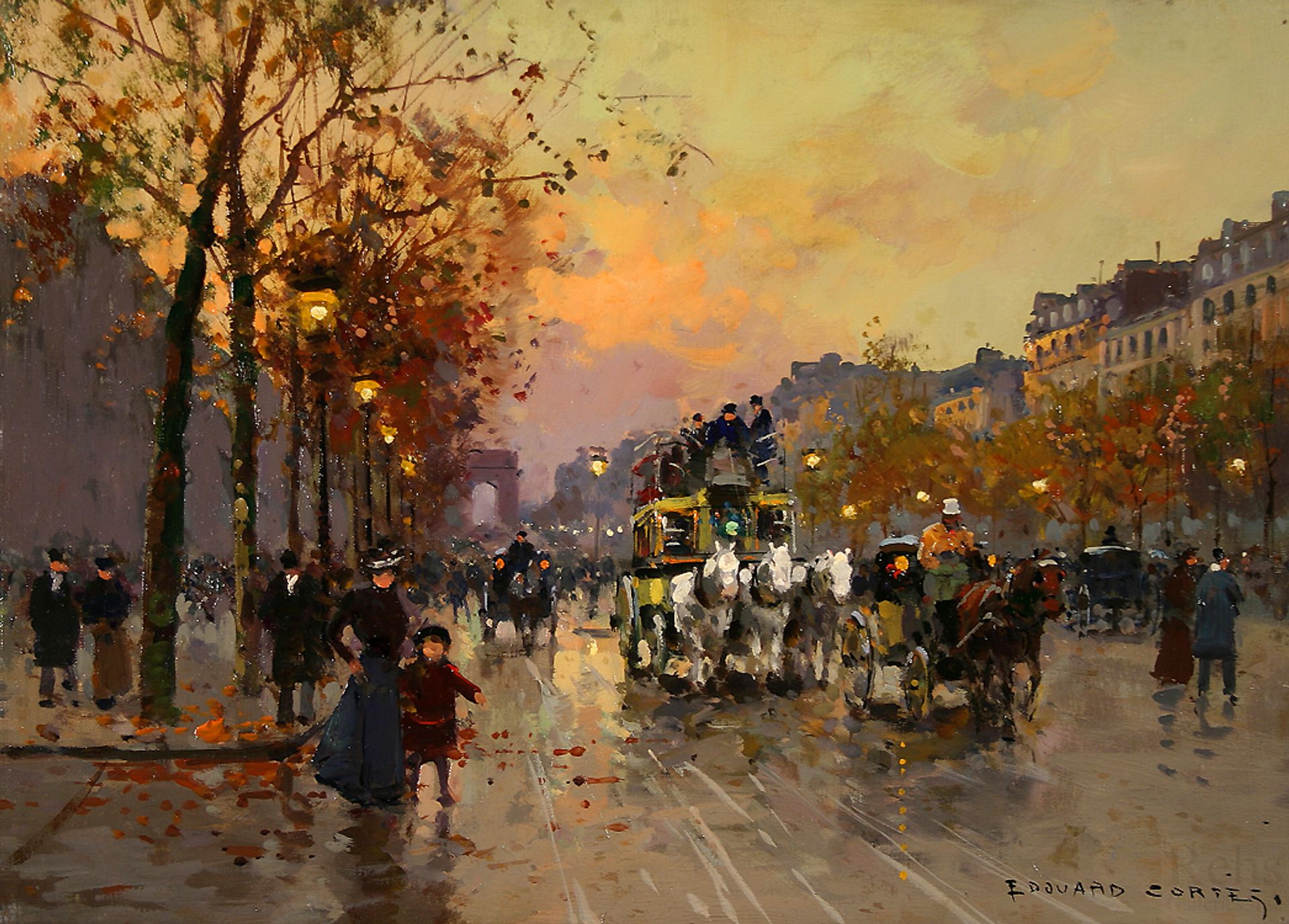 Champs-Élysées by Edouard Cortes
