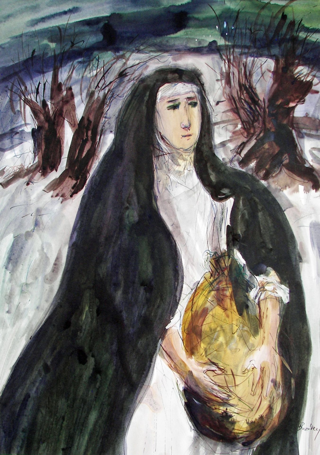 Saint Margaret at the Rabbits Island by Maria Bozoky