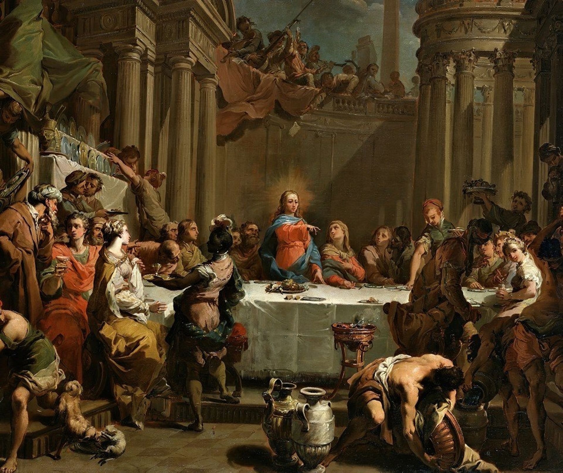The Marriage At Cana by Gaetano Gandolfi