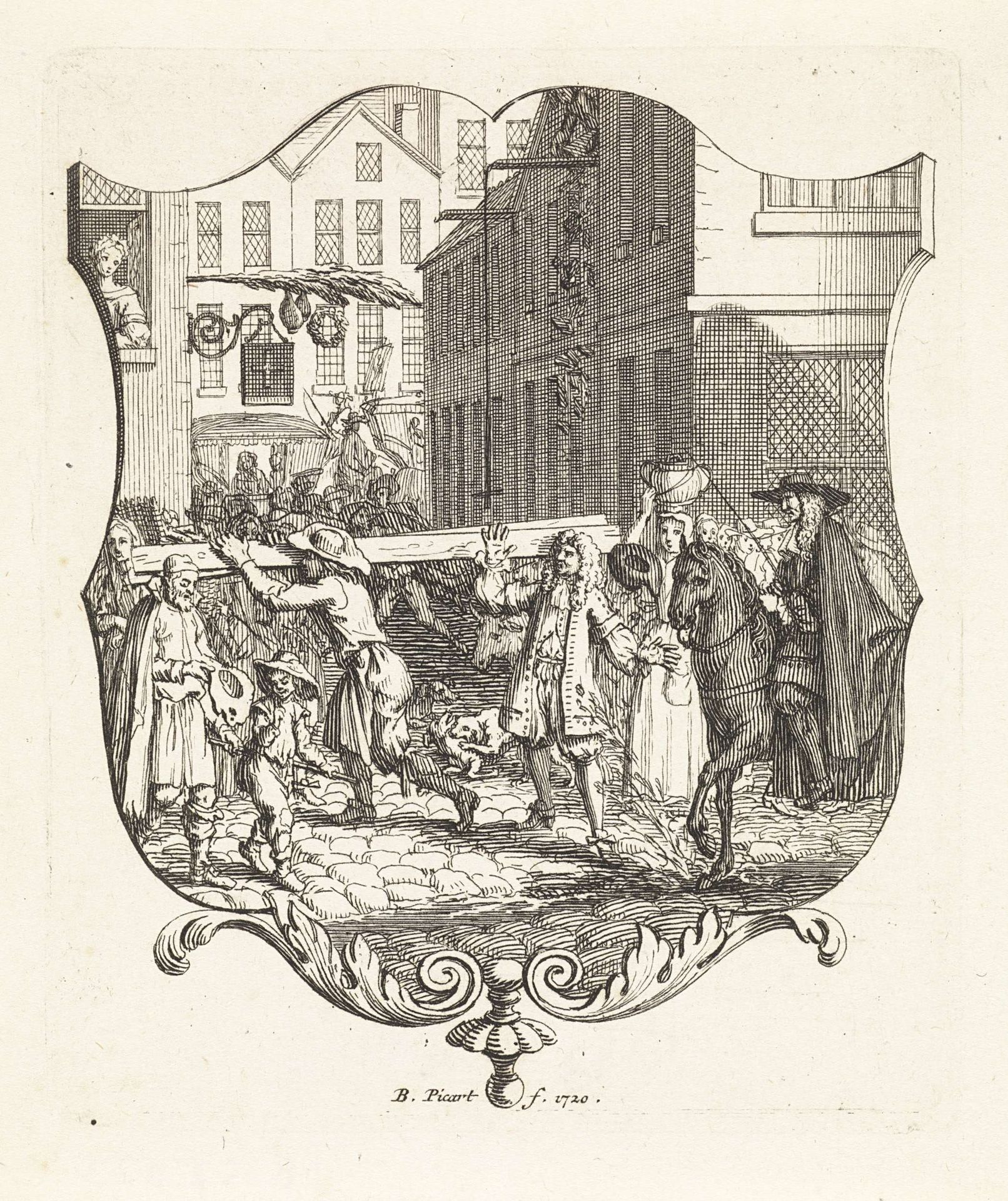 Stadsstraat by Bernard Picart