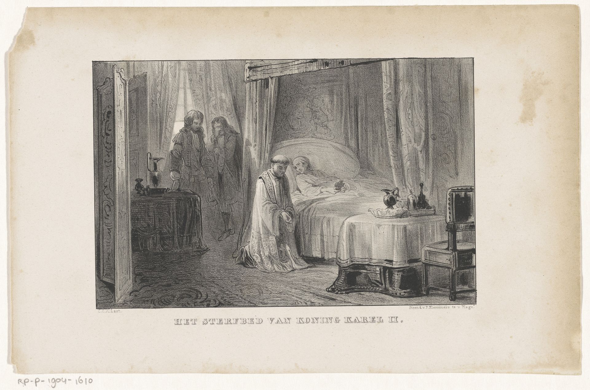 Sterfbed van een koning by Carel Christiaan Antony Last