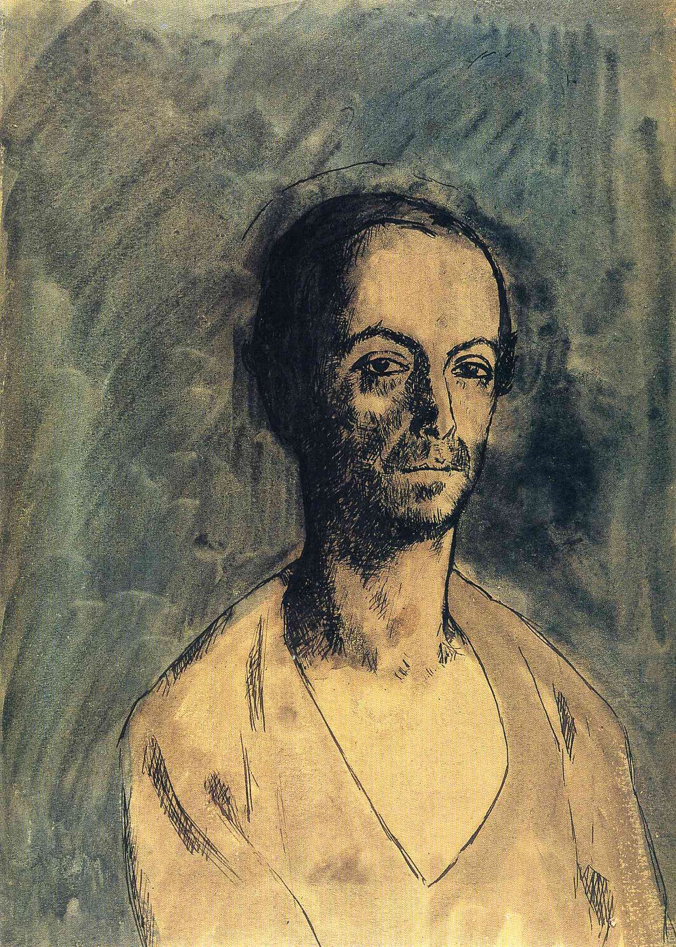 The Catalan Sculptor Manolo (Manuel Hugué) by Pablo Picasso