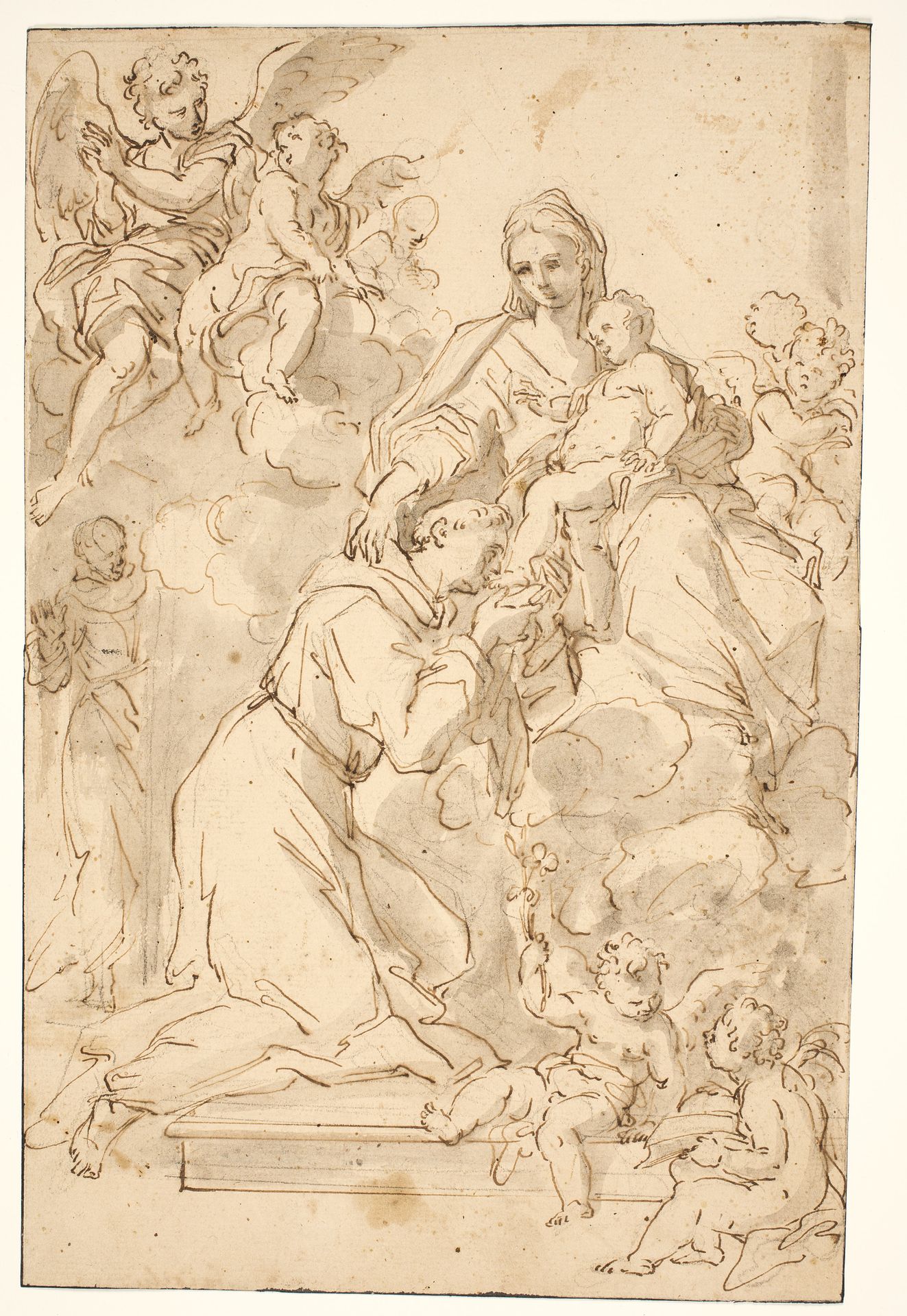 Madonna and Child with St Antony of Padua by Anonymous