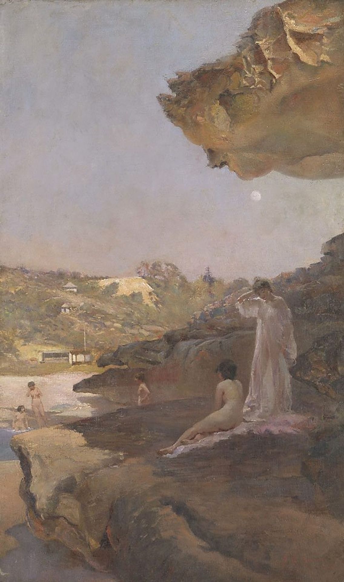 Tamarama Beach, forty years ago, a summer morning by Julian Ashton