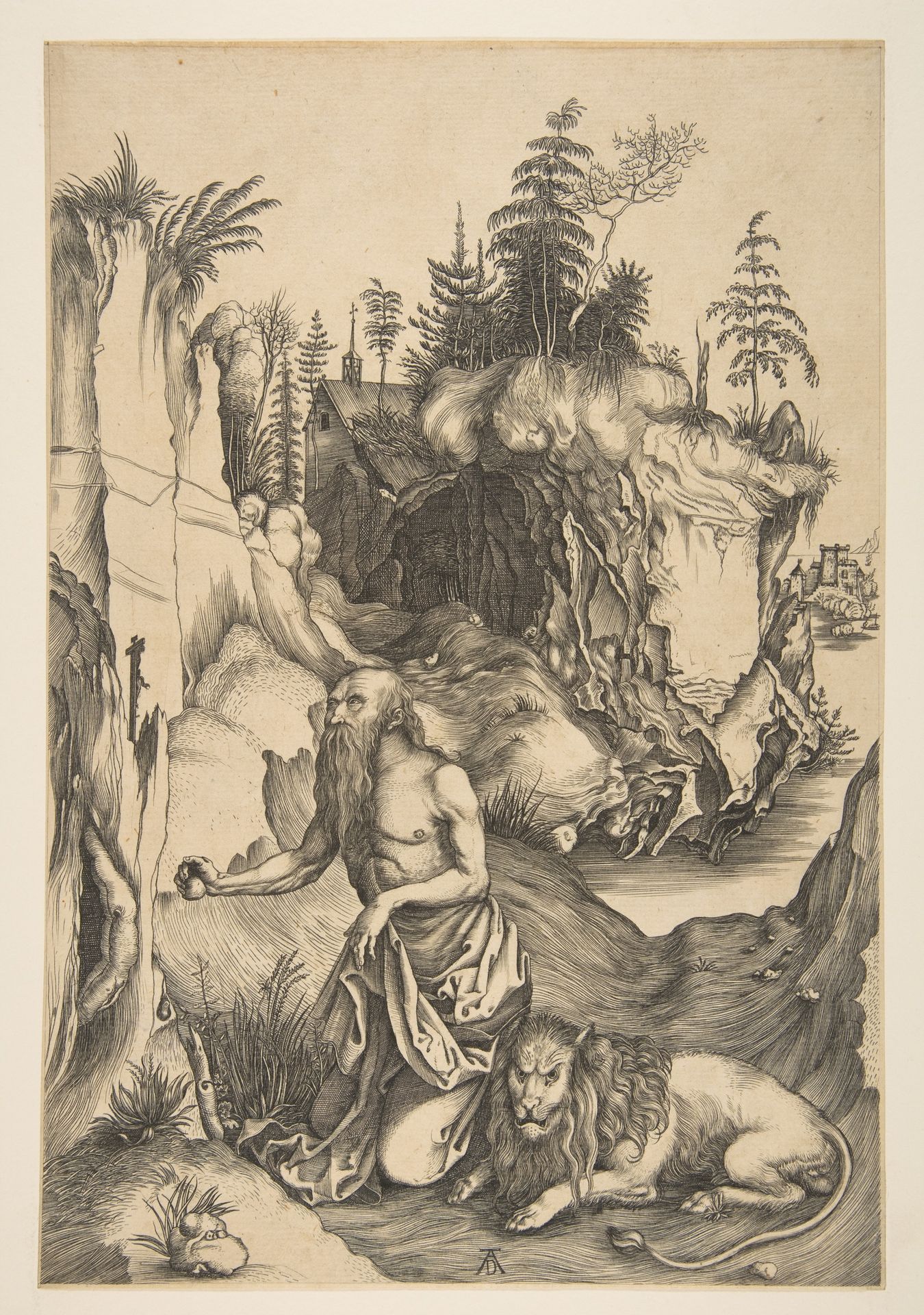 Saint Jerome Penitent in the Wilderness (copy) by Albrecht Durer