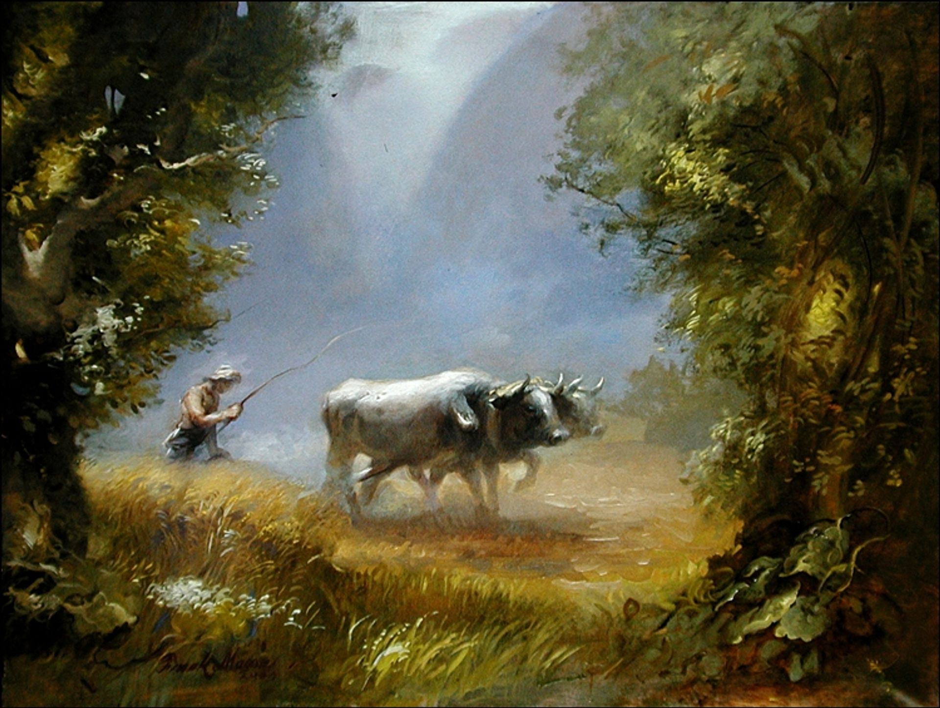 The Oxen by Frank Mason