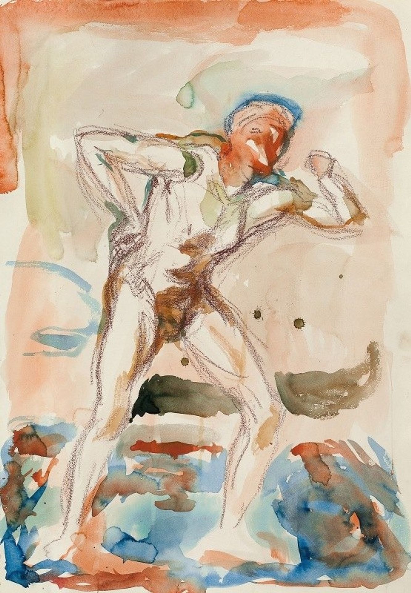 Stående akt by Edvard Munch