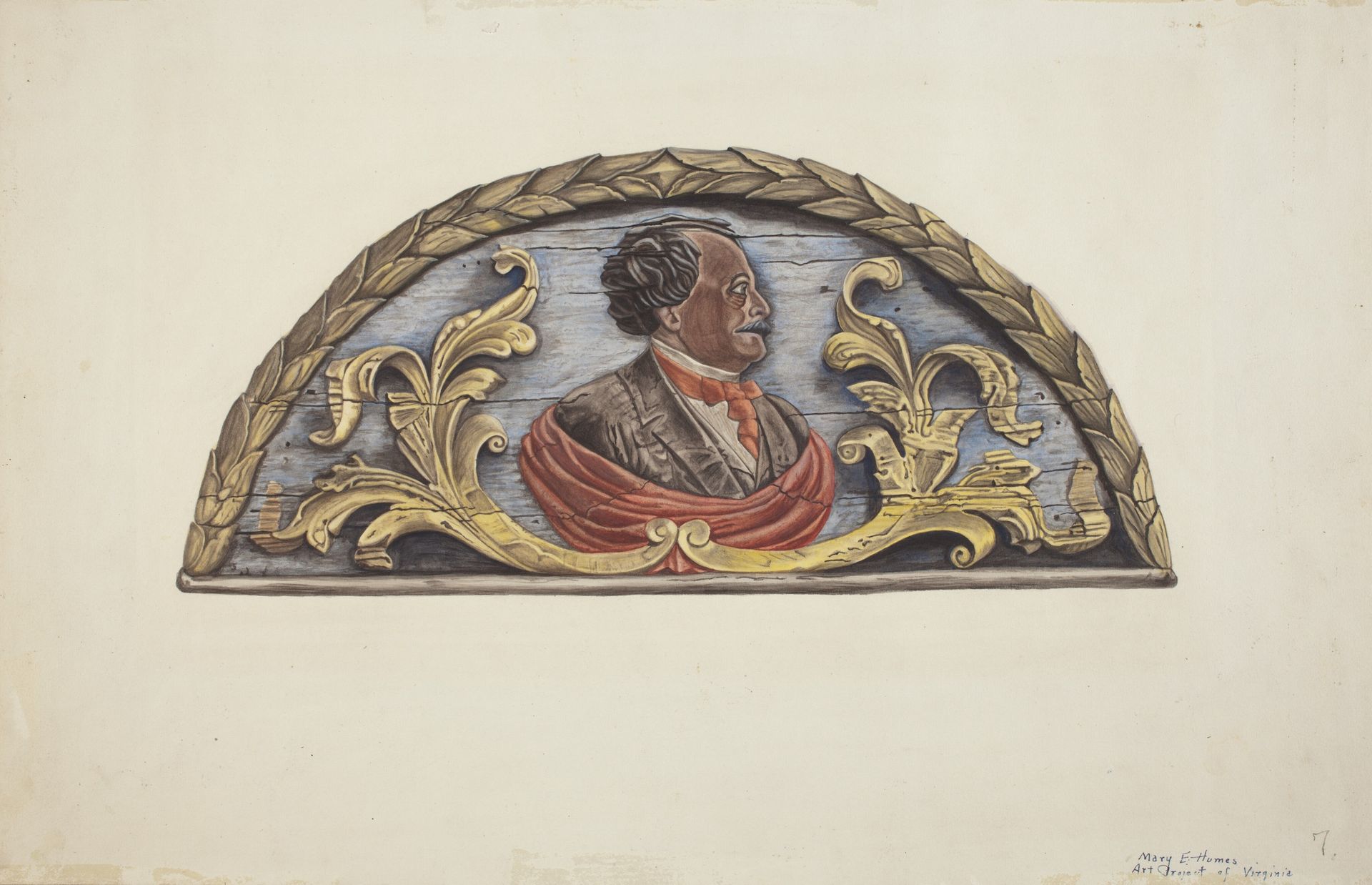 Stern Board from Ship "John Penrose" by Mary E. Humes