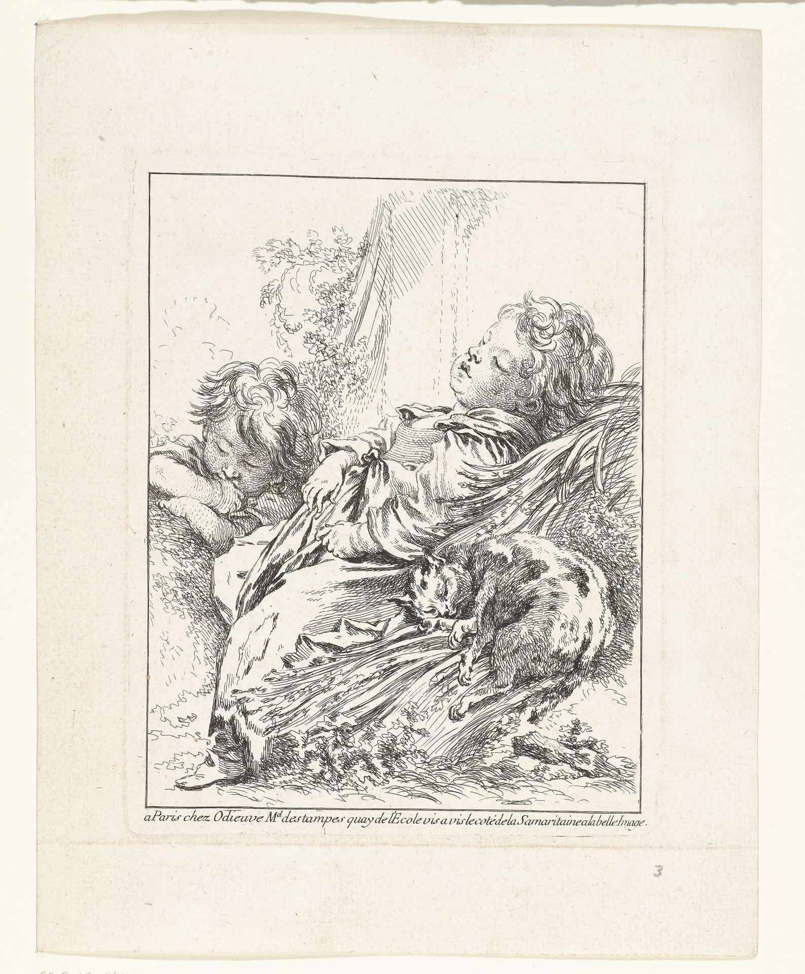 De slaap by Francois Boucher