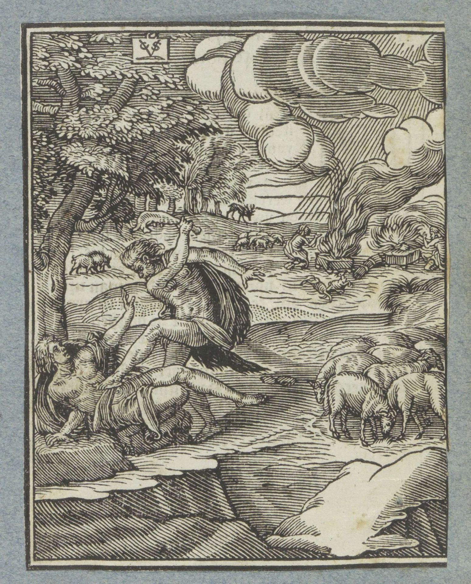 Kaïn doodt Abel by Christoffel van (II) Sichem