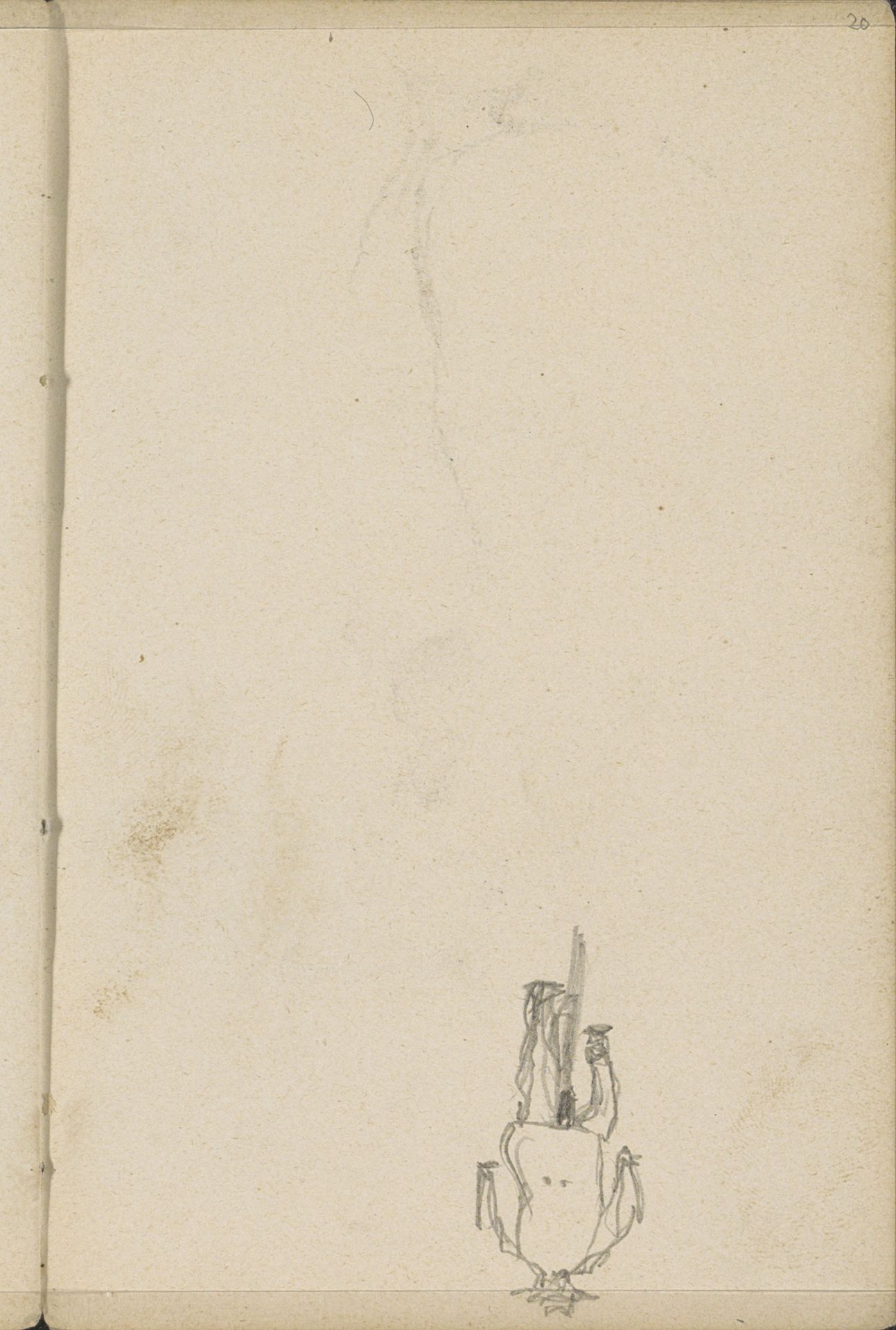 Man op een fiets, op de rug gezien by George Hendrik Breitner