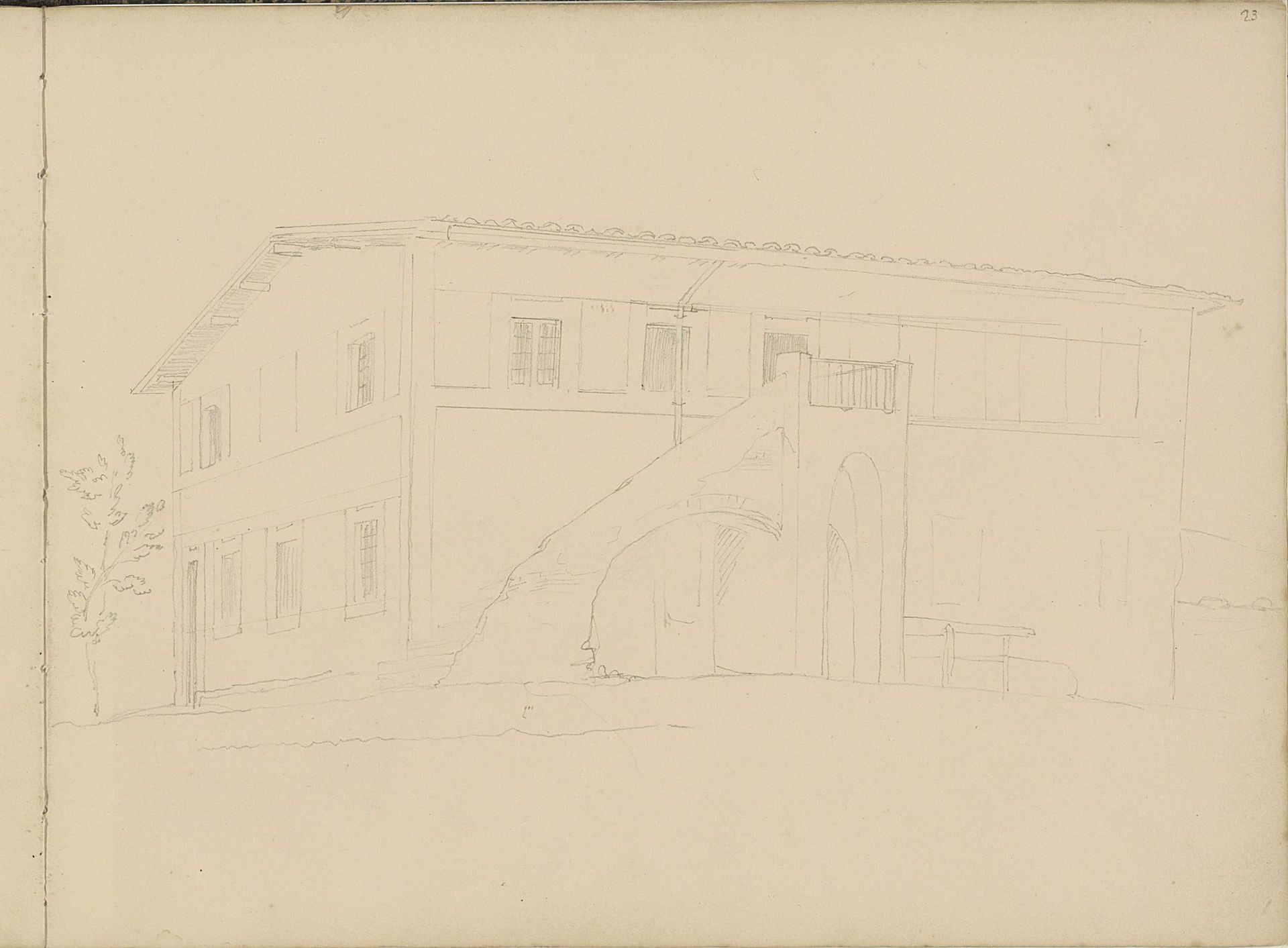 Italiaanse villa by Jacobus Everhardus Josephus van den Berg
