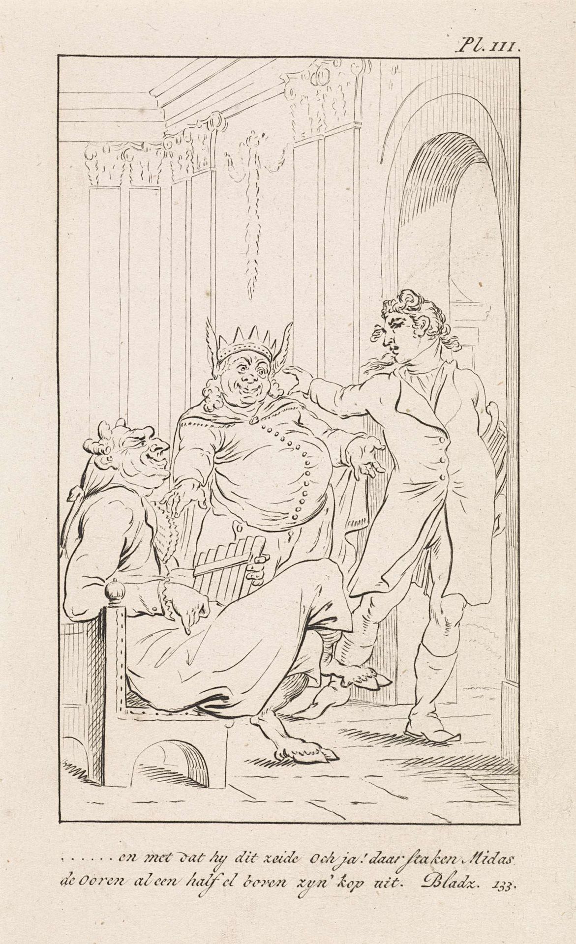 Koning Midas met ezelsoren by Daniël (I) Veelwaard