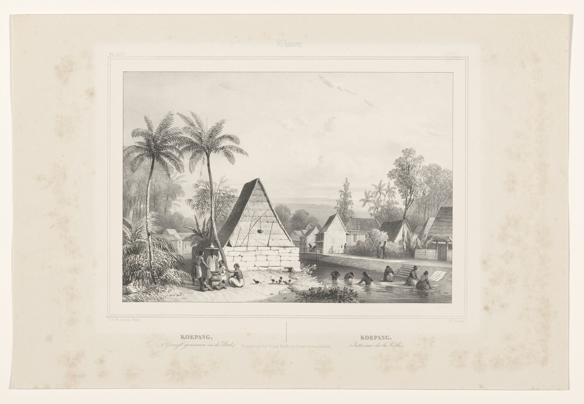 Huizen in Kupang by Paulus Lauters