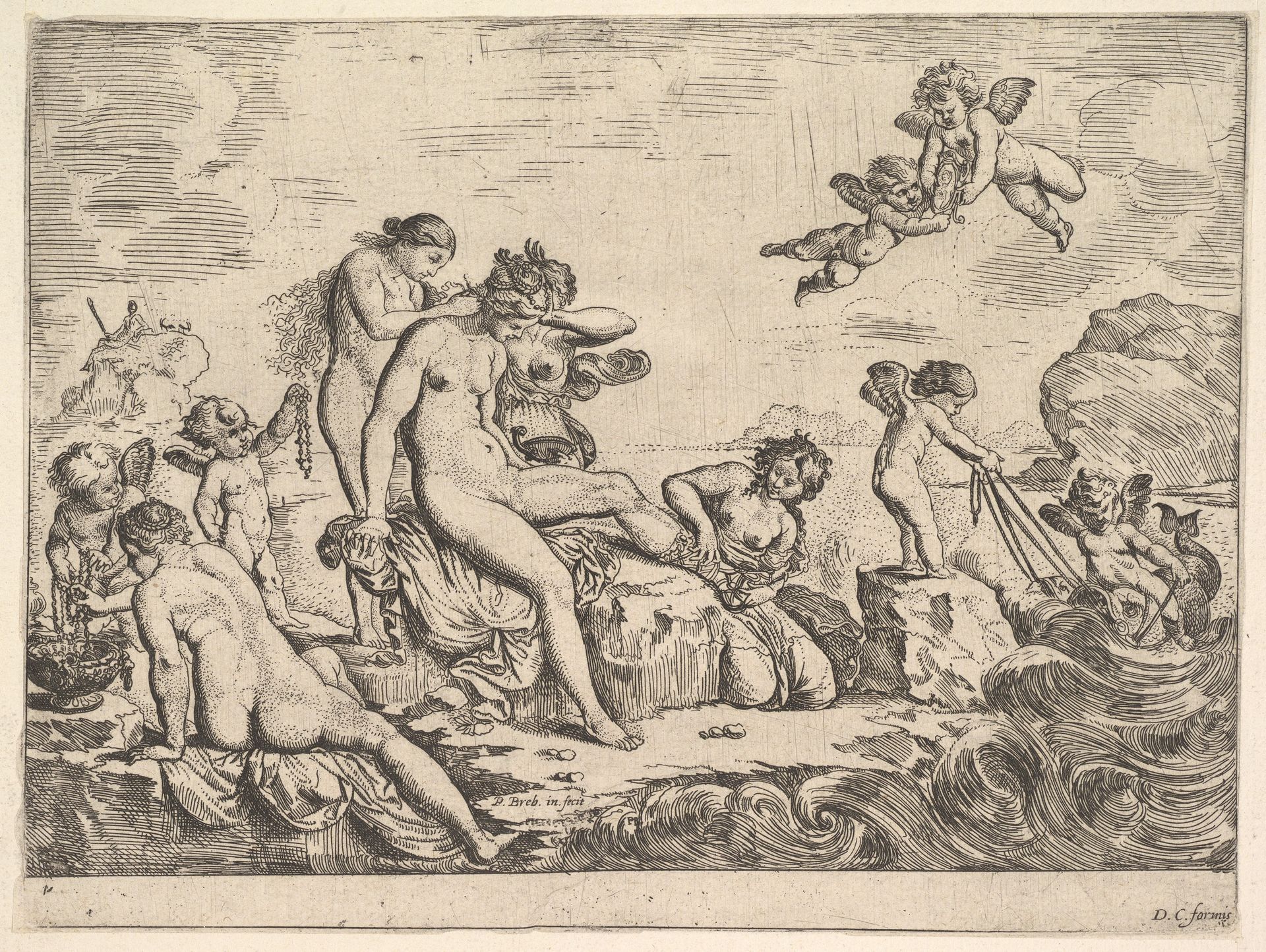 Toilet of Thetis by Pierre Brebiette