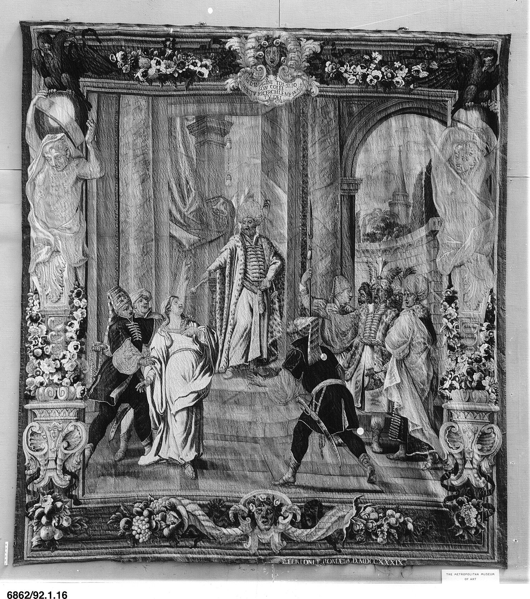 Sophronia's Defiance (from a set of Scenes from Gerusalemme Liberata) by Domenico Paradisi