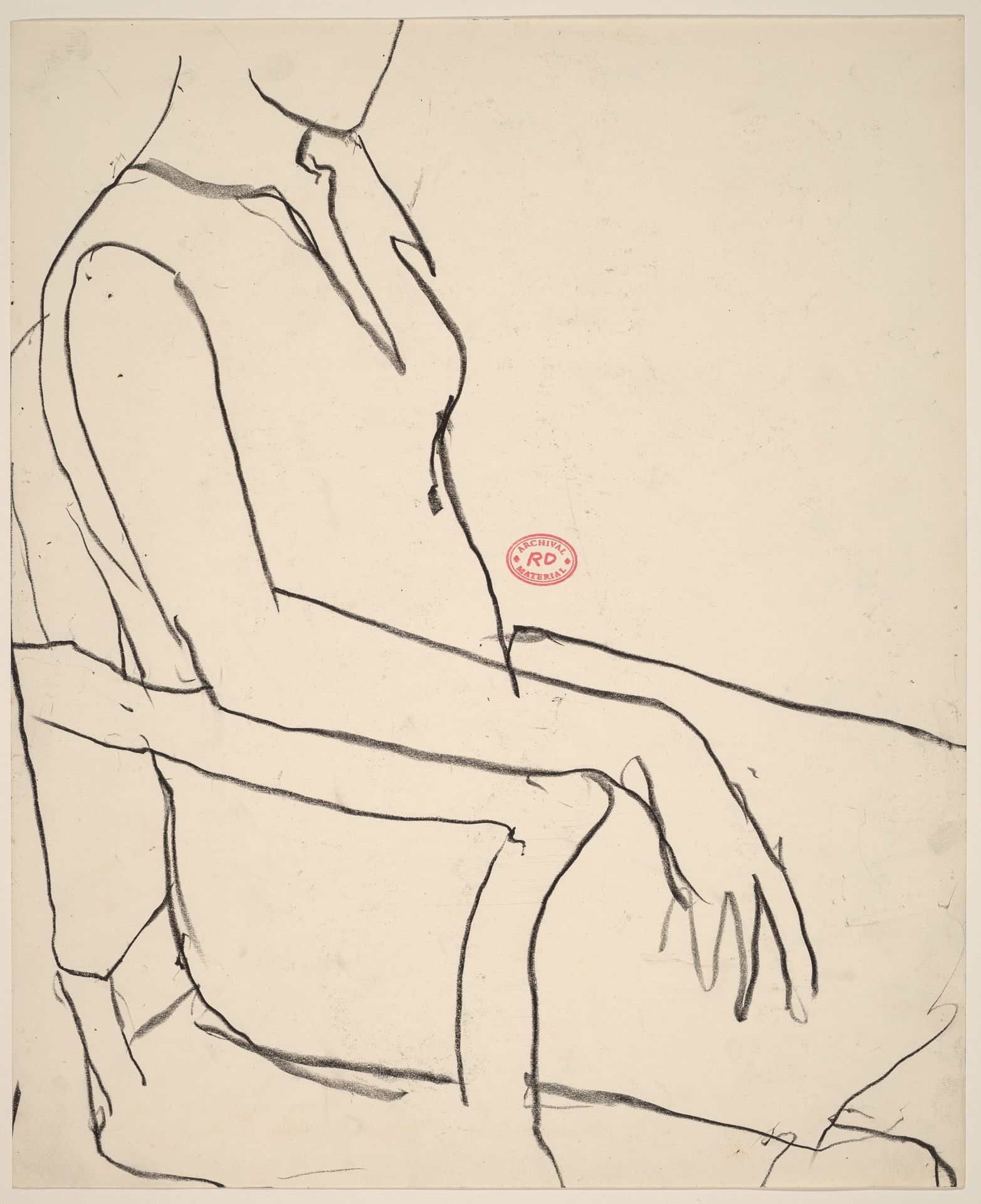 Untitled [woman seated in an armchair] by Richard Diebenkorn