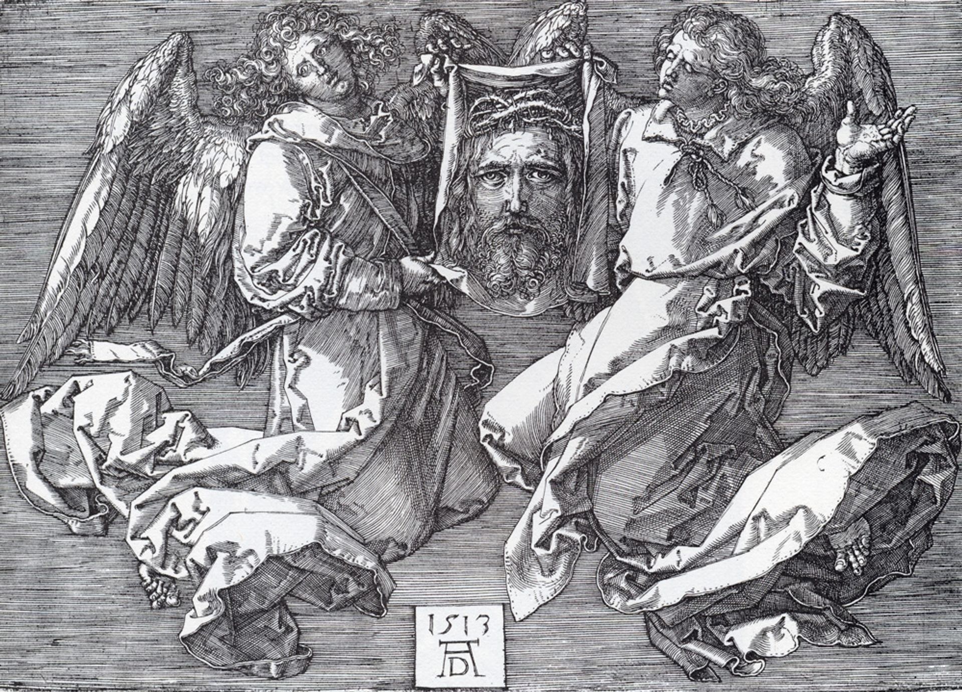 Sudarium Displayed By Two Angels by Albrecht Durer