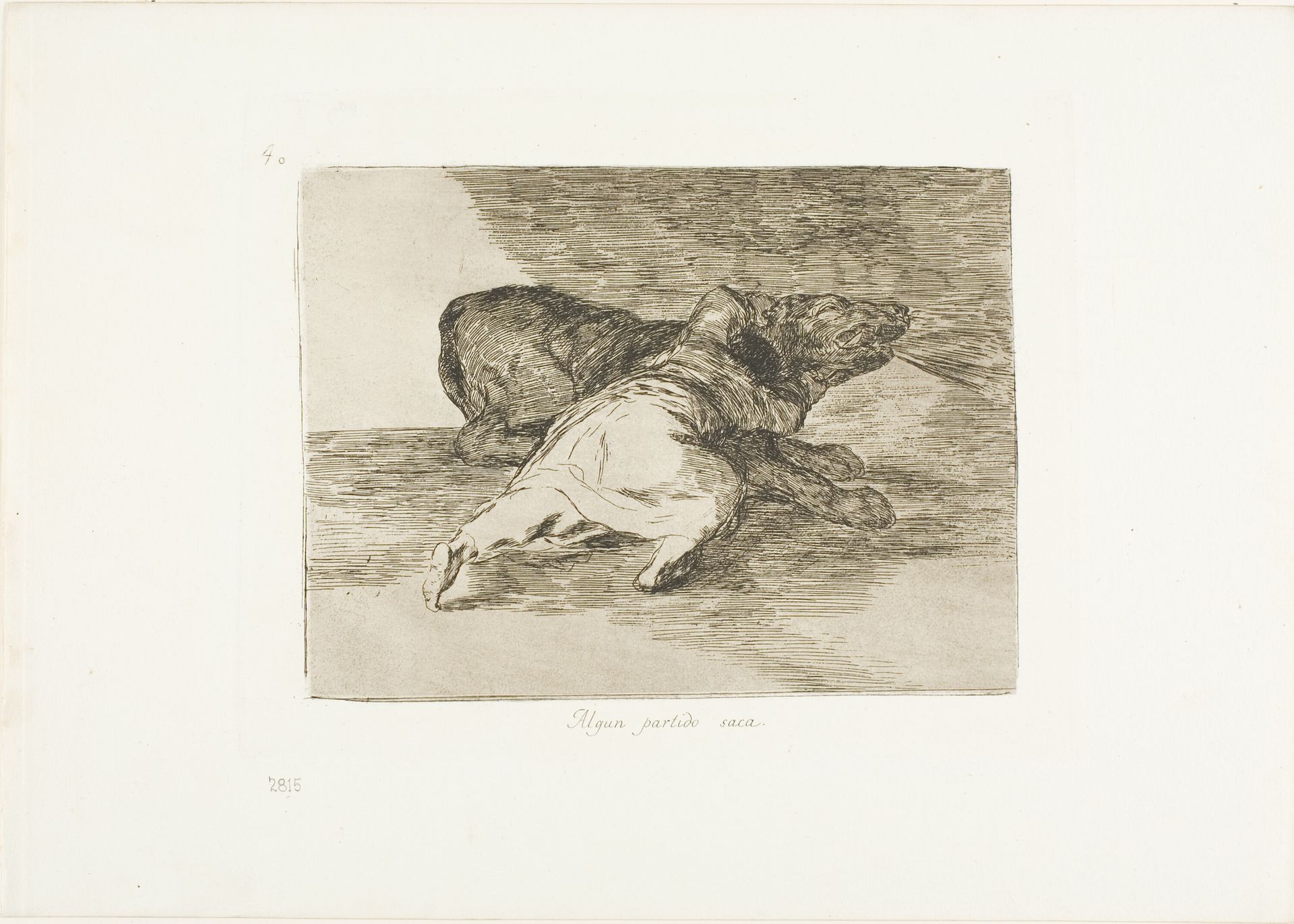 He gets something out of it, plate 40 from The Disasters of War by Francisco de Goya
