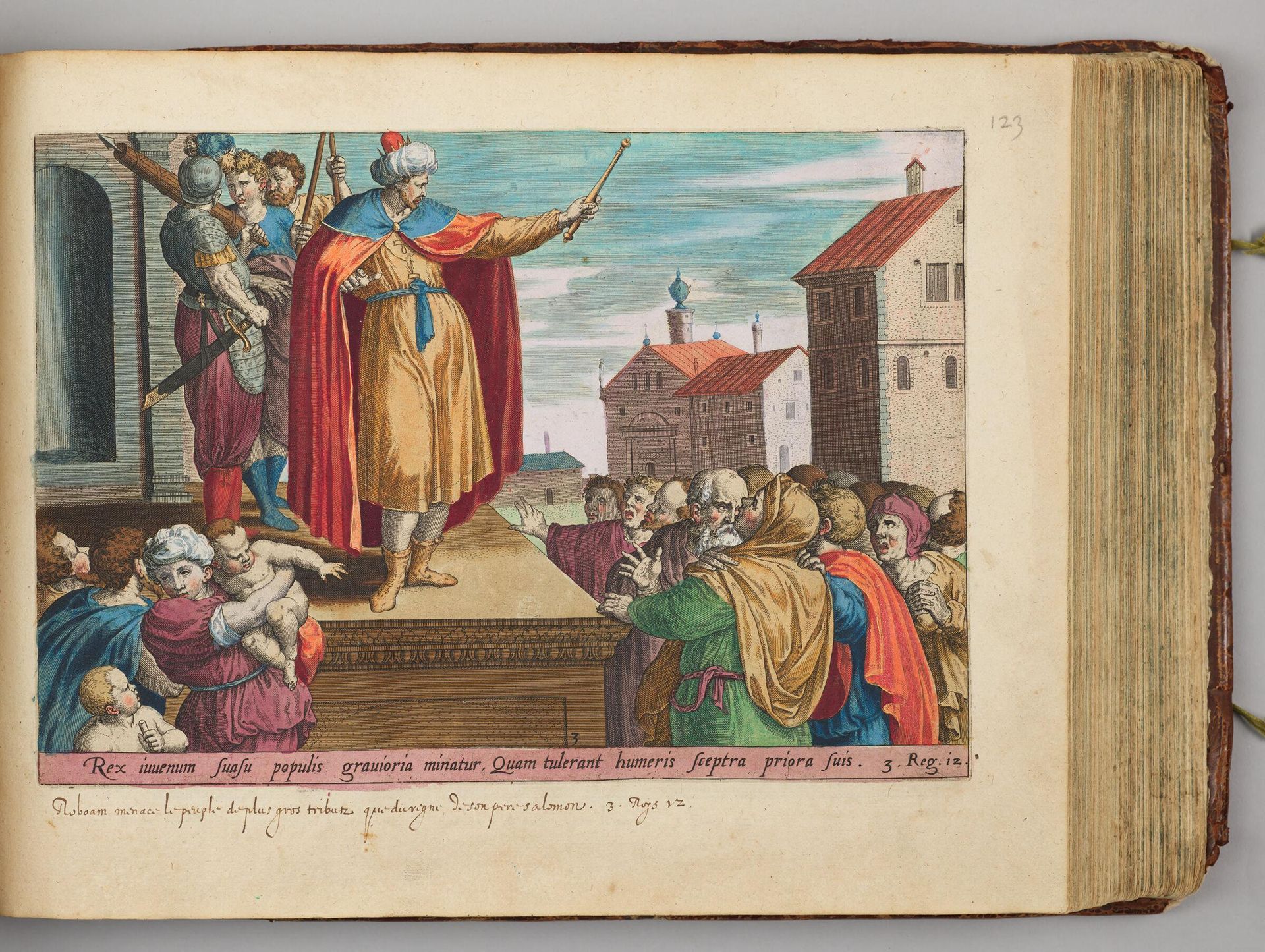 The King Answering the People by Hans Collaert the Elder