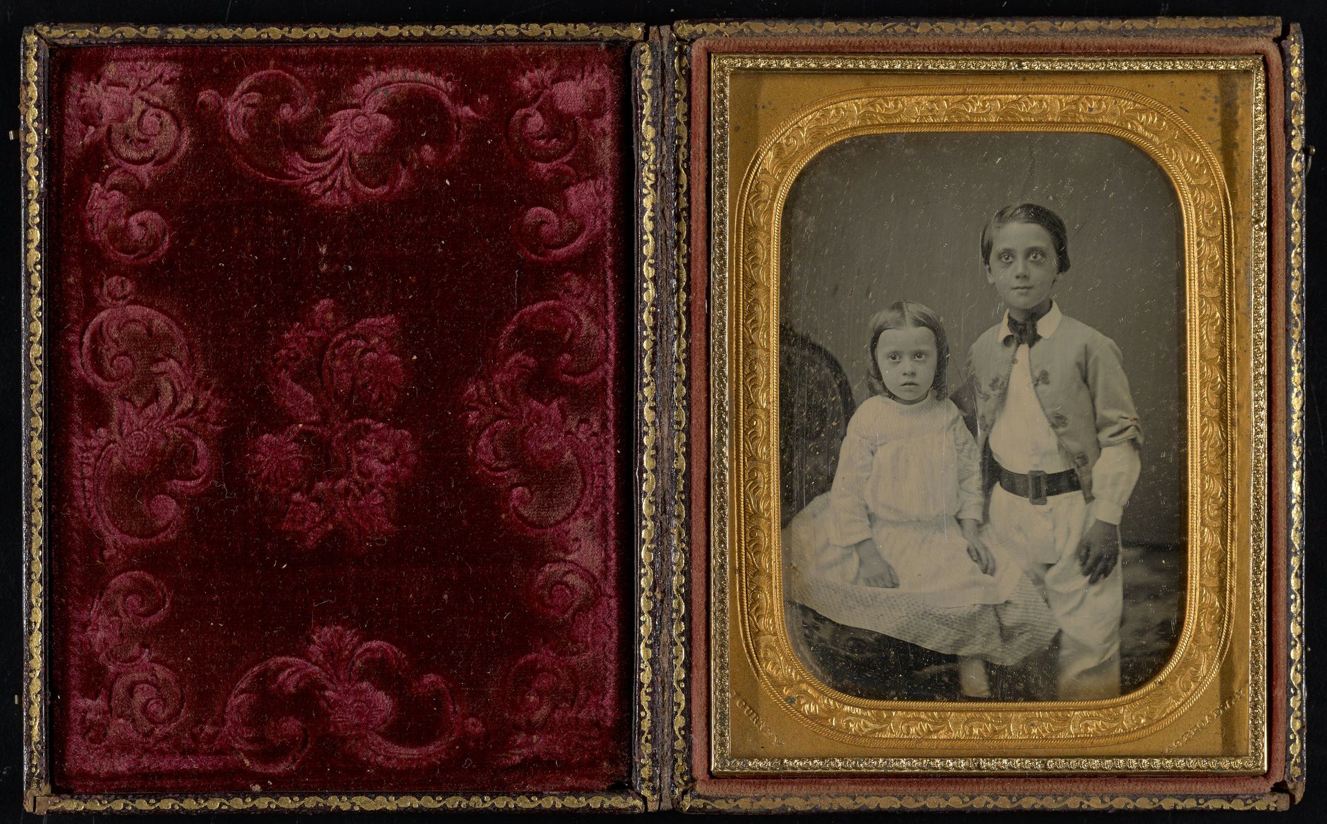 Untitled [portrait of a young boy and girl] by Jeremiah Gurney