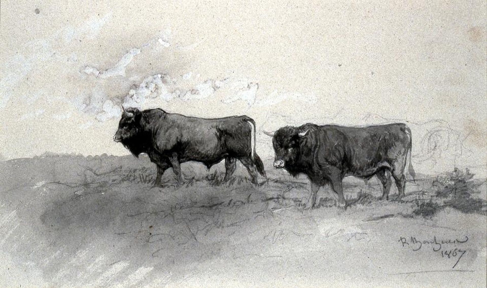 Andalusian Bulls by Rosa Bonheur