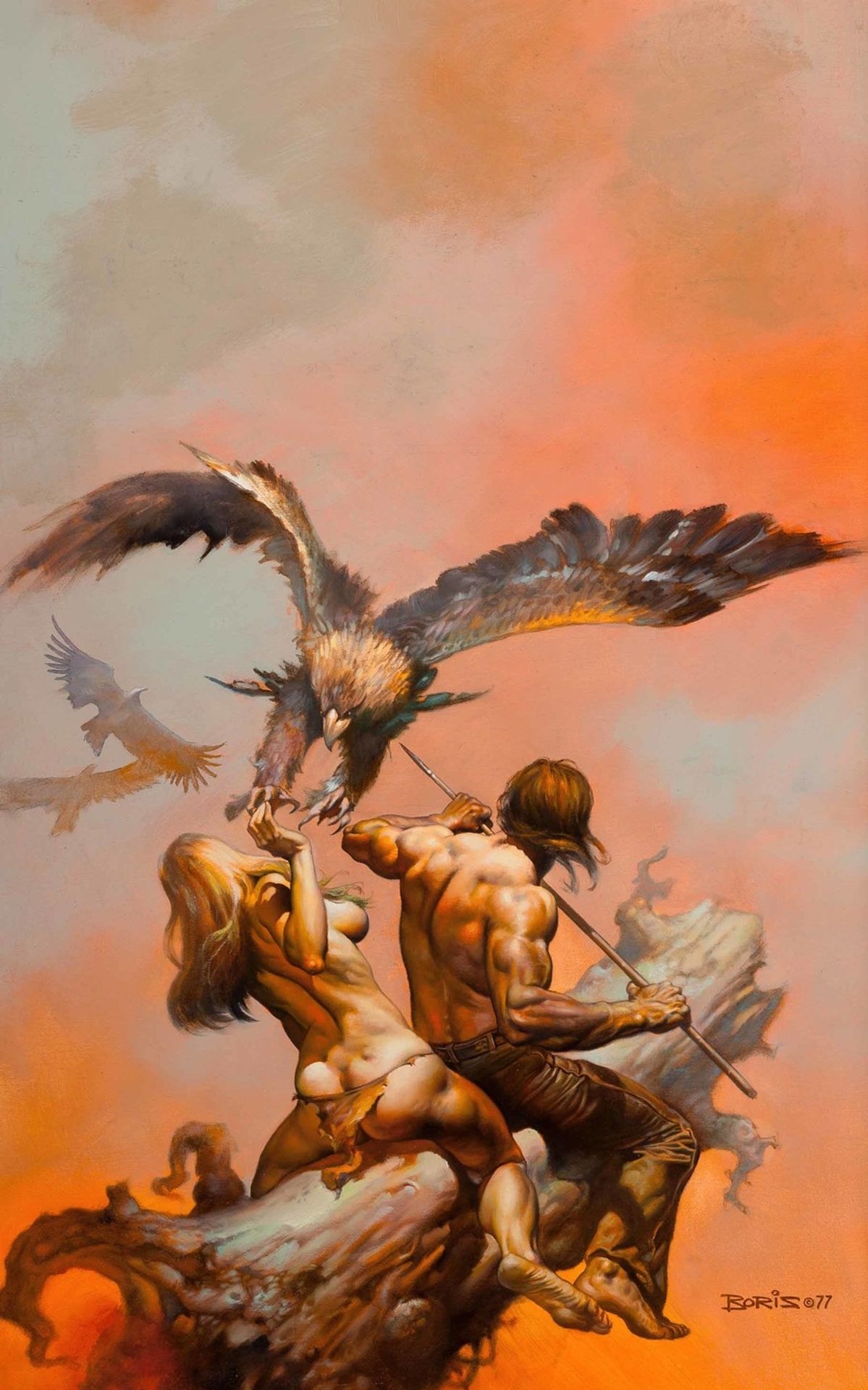 The Lavalite World, paperback cover by Boris Vallejo