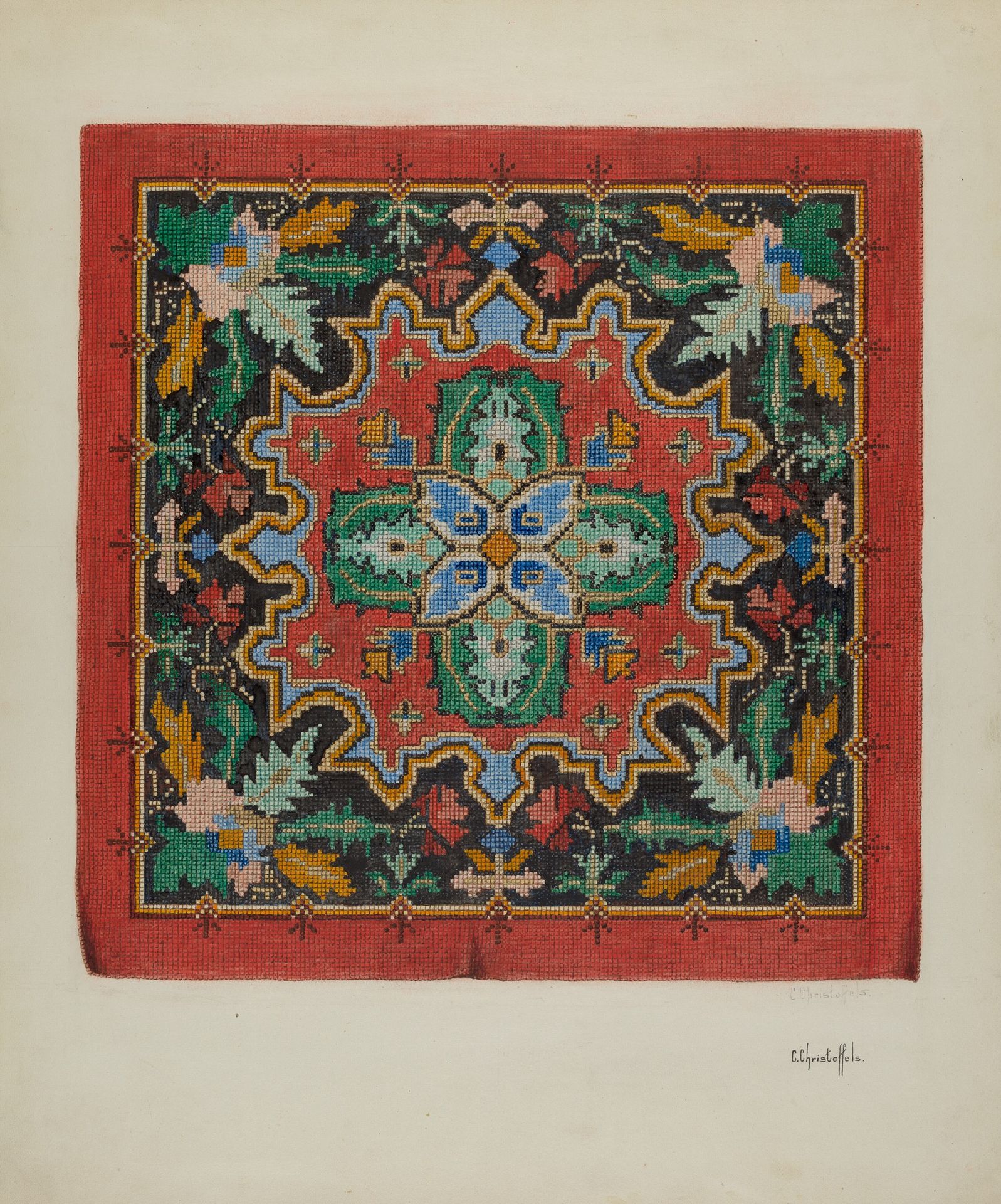 Needlepoint Tapestry by Cornelius Christoffels