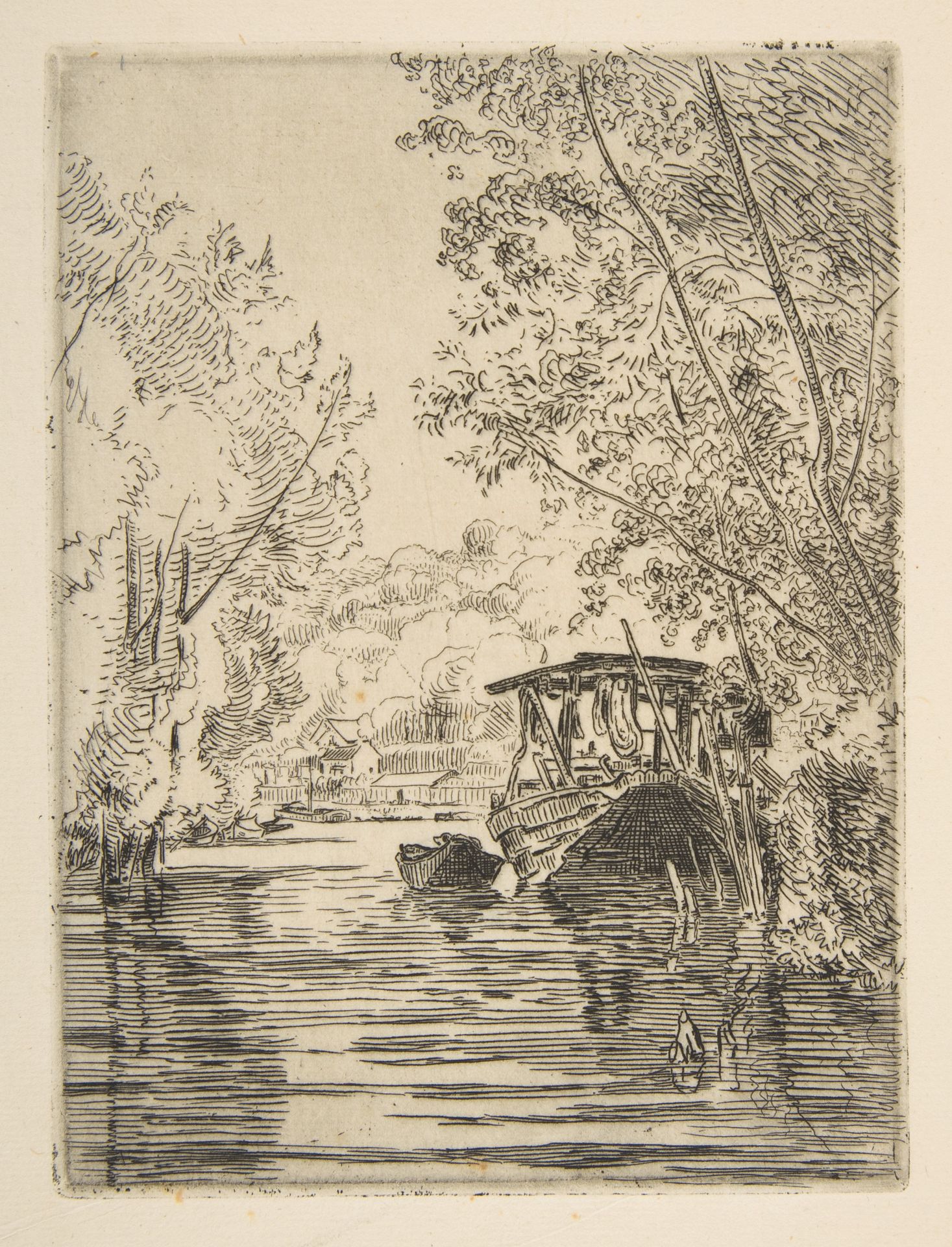 The Dyer's Boat (Bas-Meudon) by Félix Bracquemond