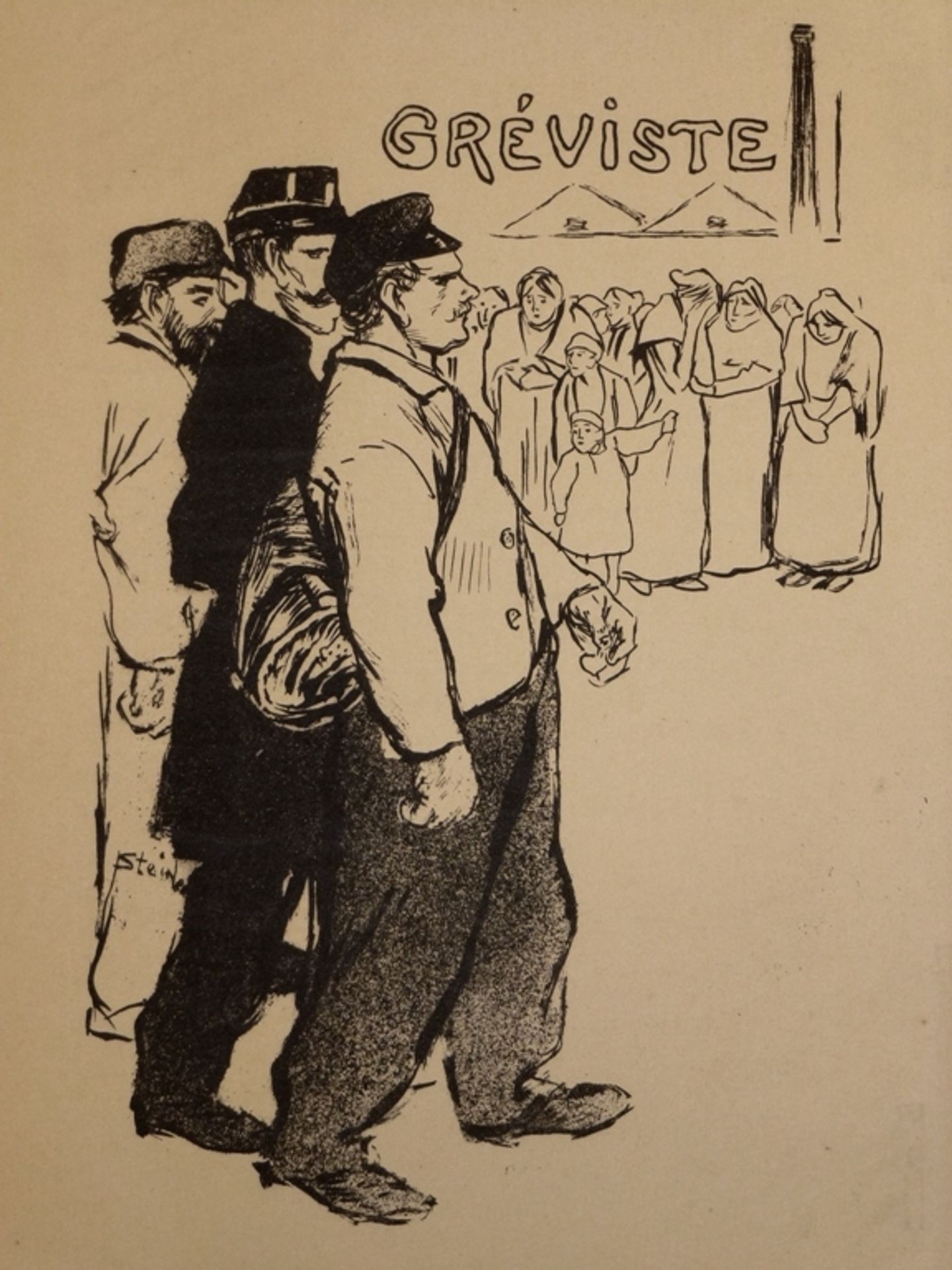 Lettre d'un Greviste by Théophile Alexandre Steinlen