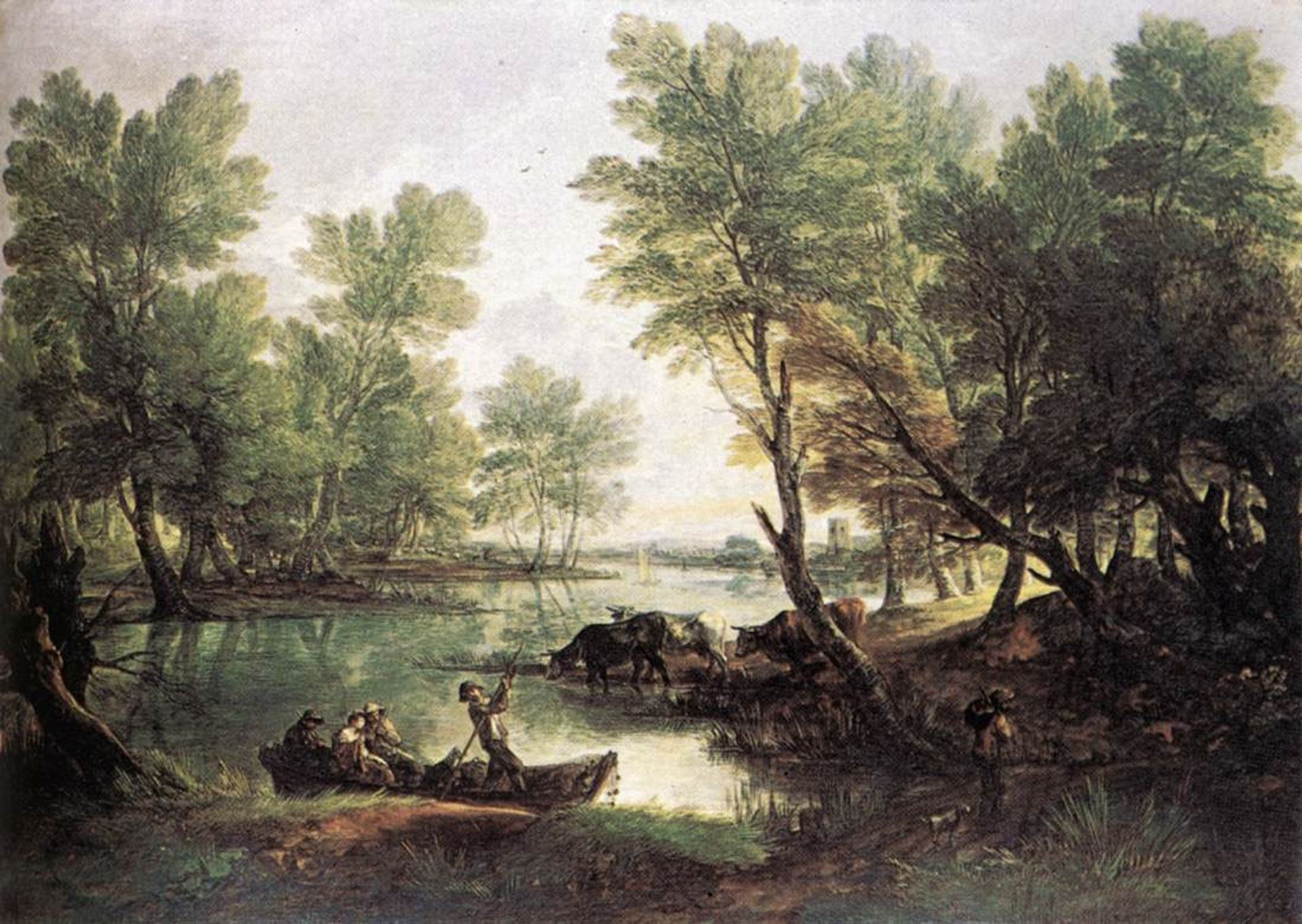 River landscape by Thomas Gainsborough