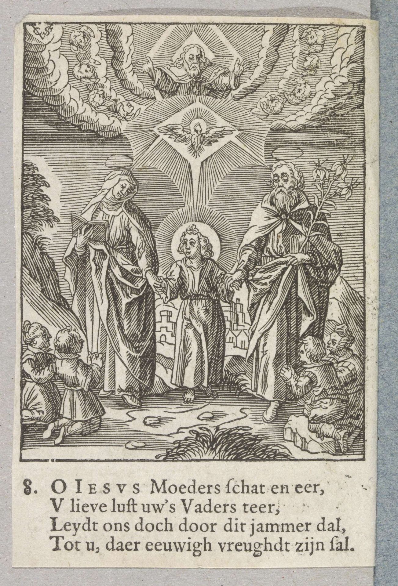 Aardse en hemelse Drieëenheid by Christoffel van (II) Sichem
