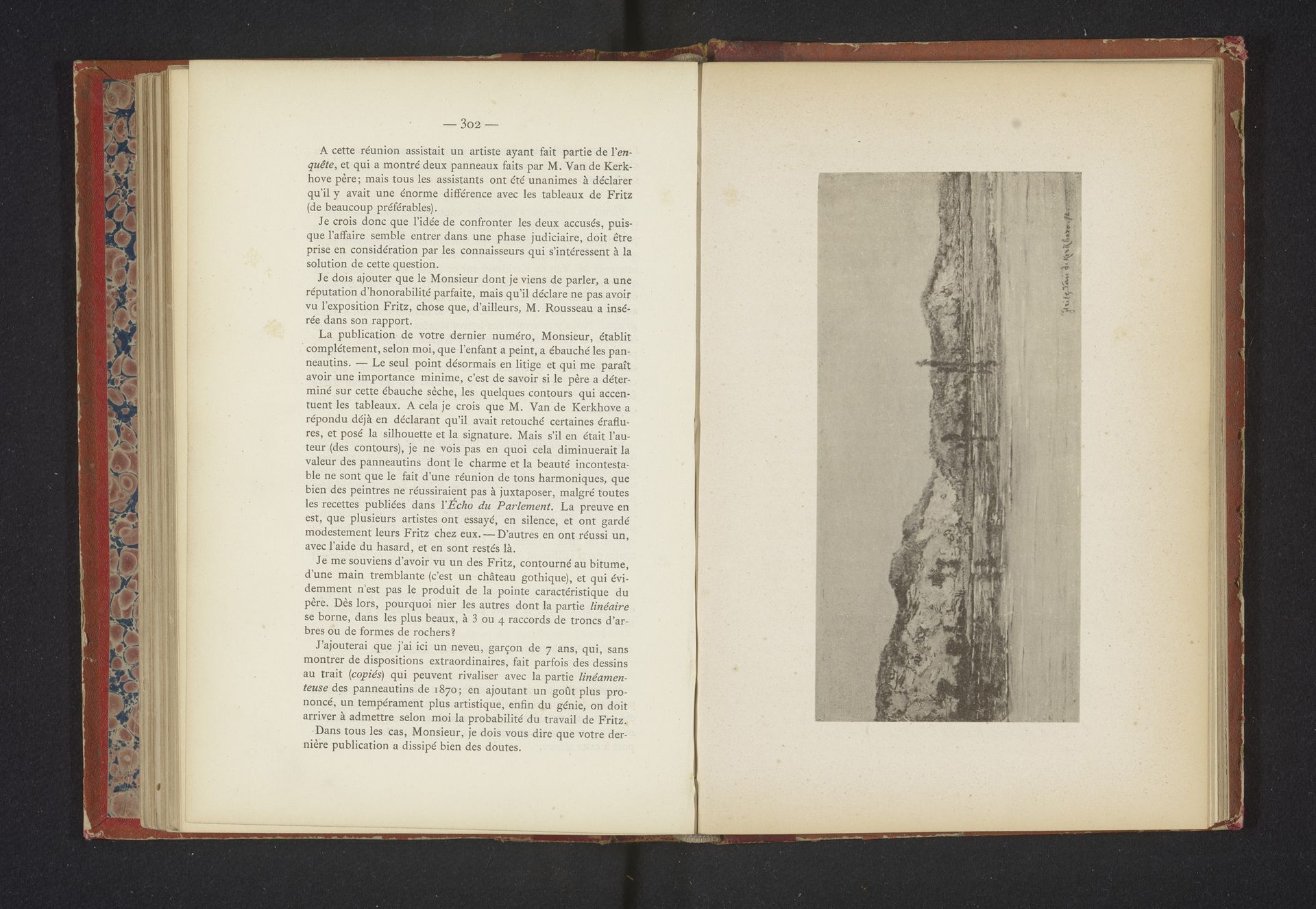 Reproductie van een schilderij van een landschap door Frédéric van de Kerkhove by Anonymous