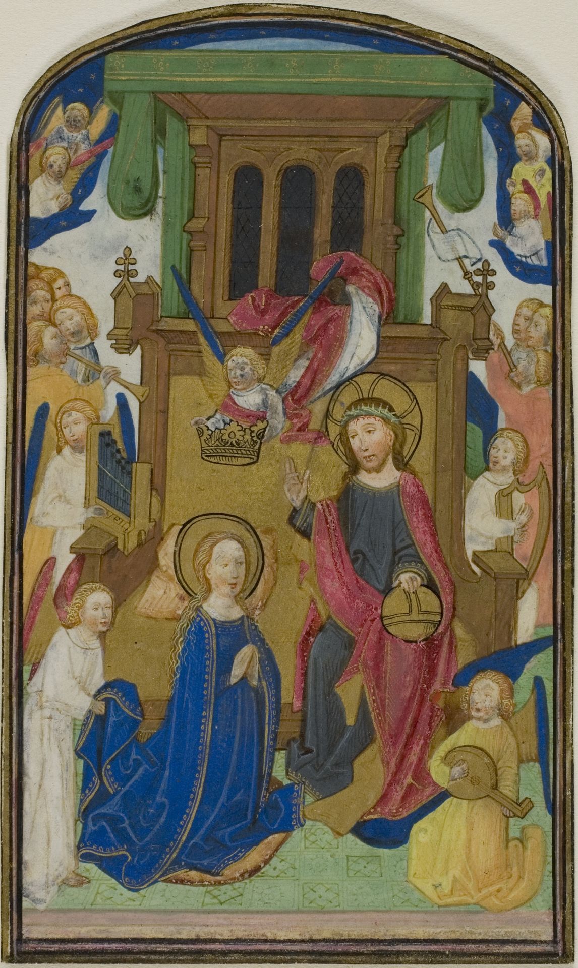 The Coronation of the Virgin, from a Book of Hours by Willem Vrelant