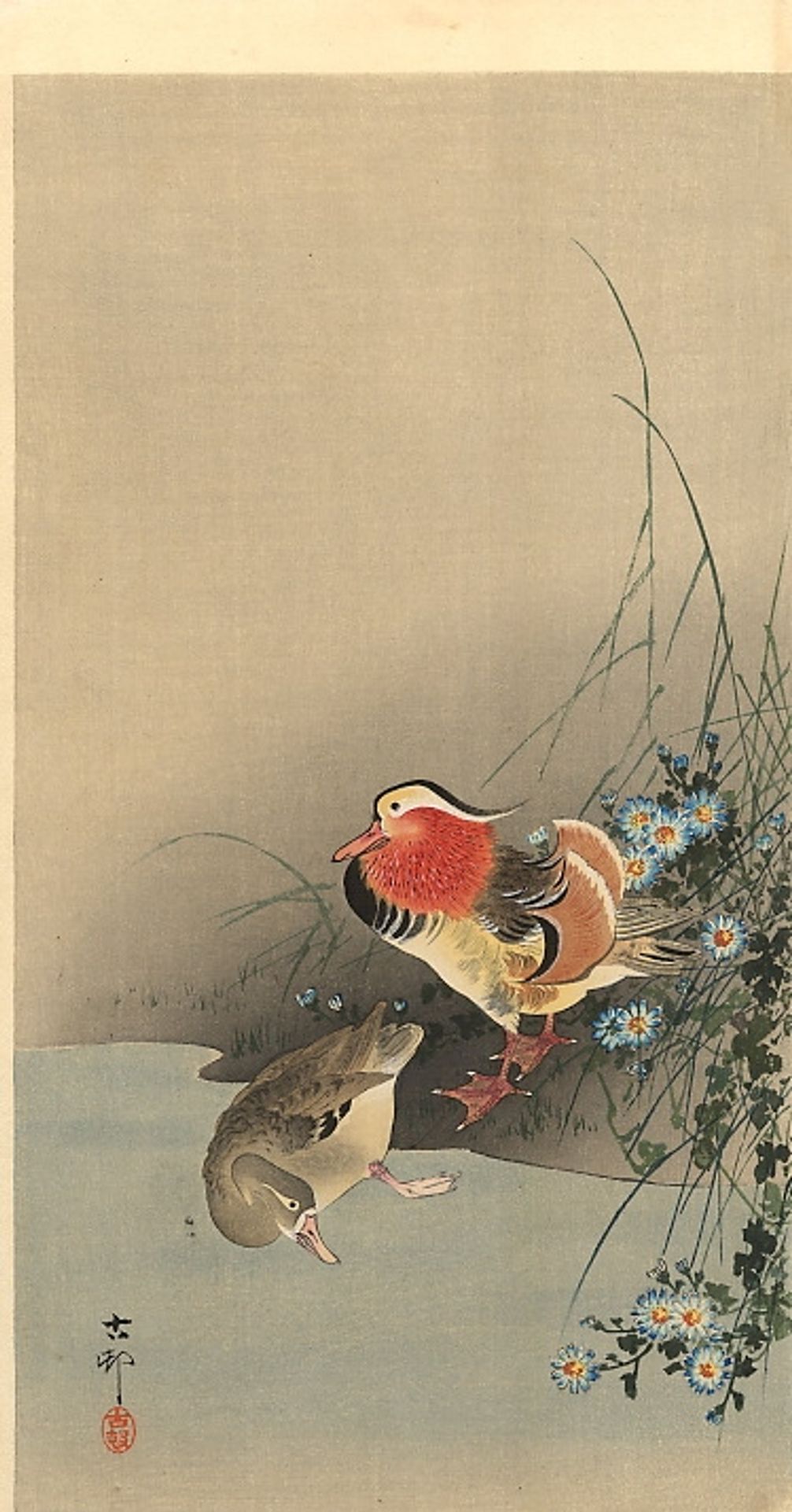 Mandarin Ducks by Ohara Koson