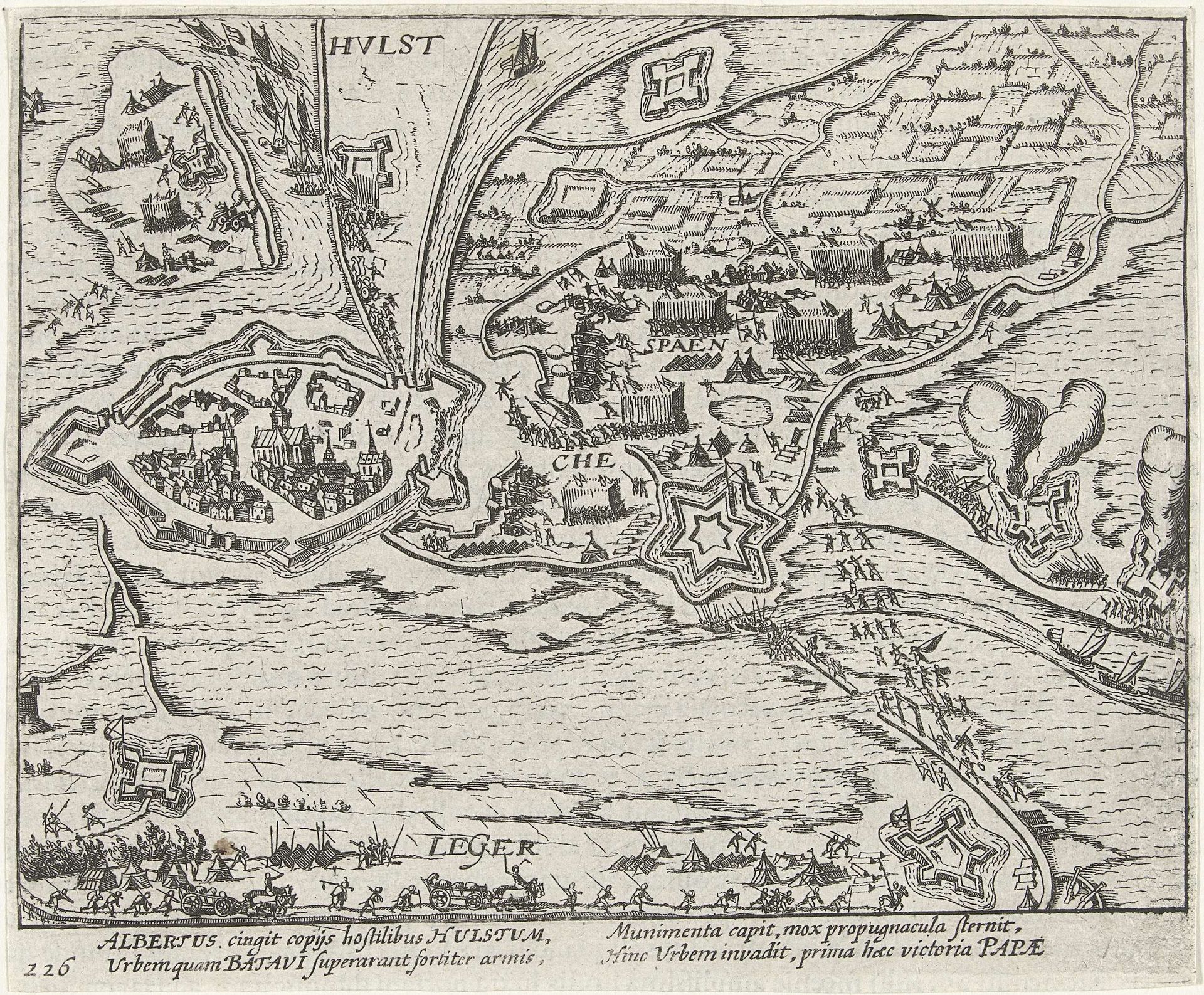 Beleg van Hulst door aartshertog Albrecht, 1596 by Anonymous