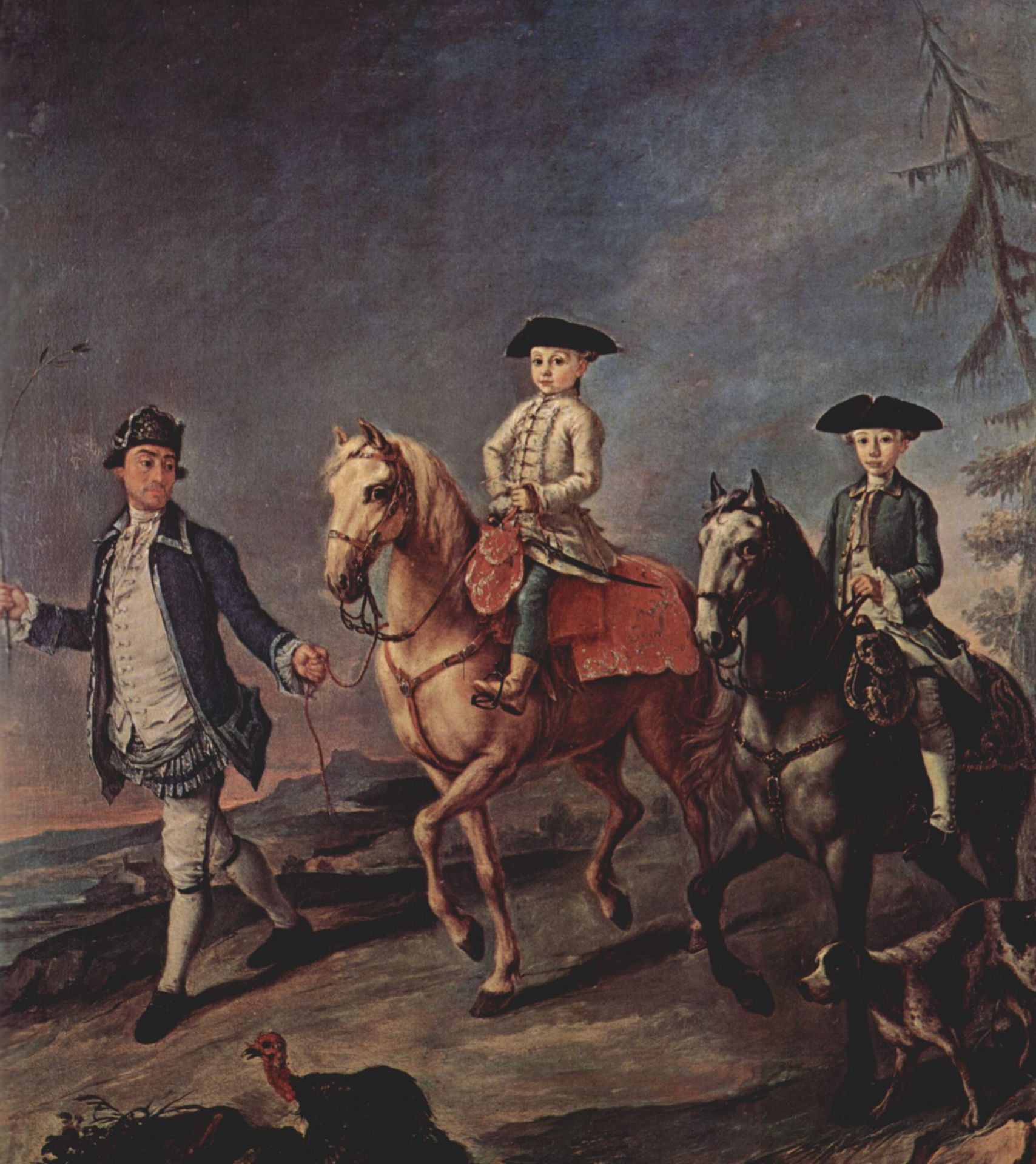 Promenade On Horseback by Pietro Longhi