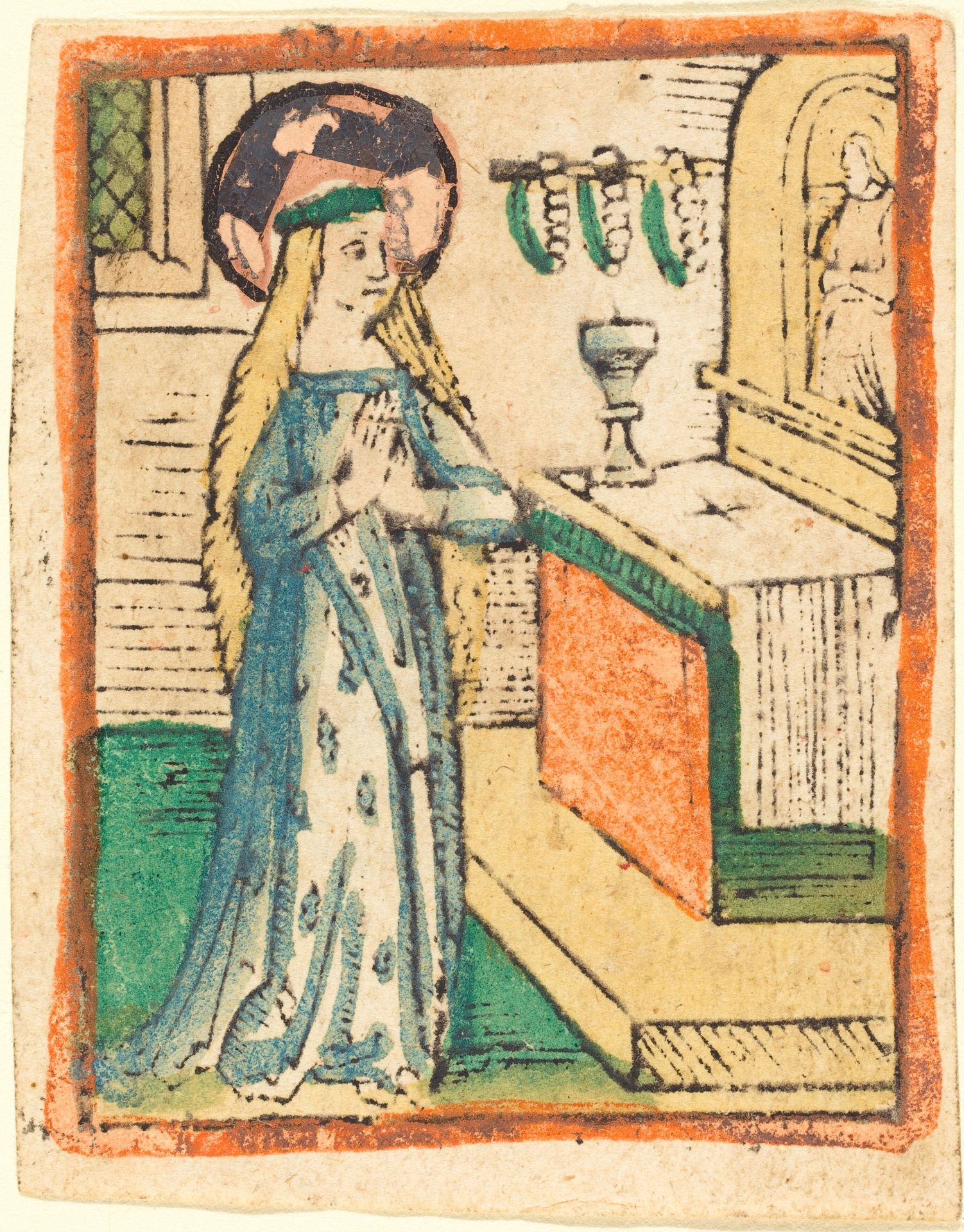 The Virgin in a Robe Embroidered with Ears  of Corn by Anonymous